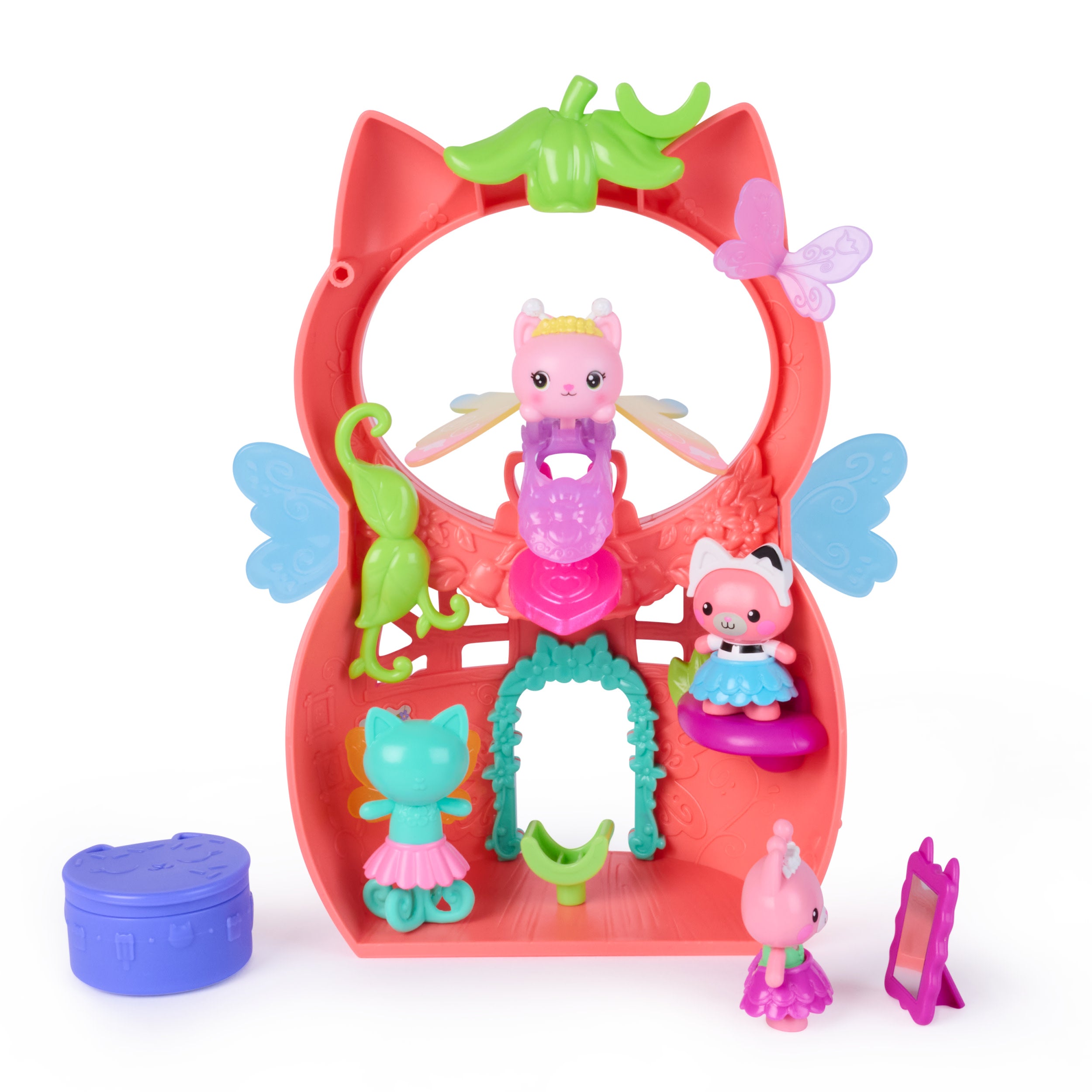 Gabby's Dollhouse Fairylandia Kitty Fairy’s Flutter-Riffic Playset With 12 Pieces And Exclusive Flutter-Riffic Ring