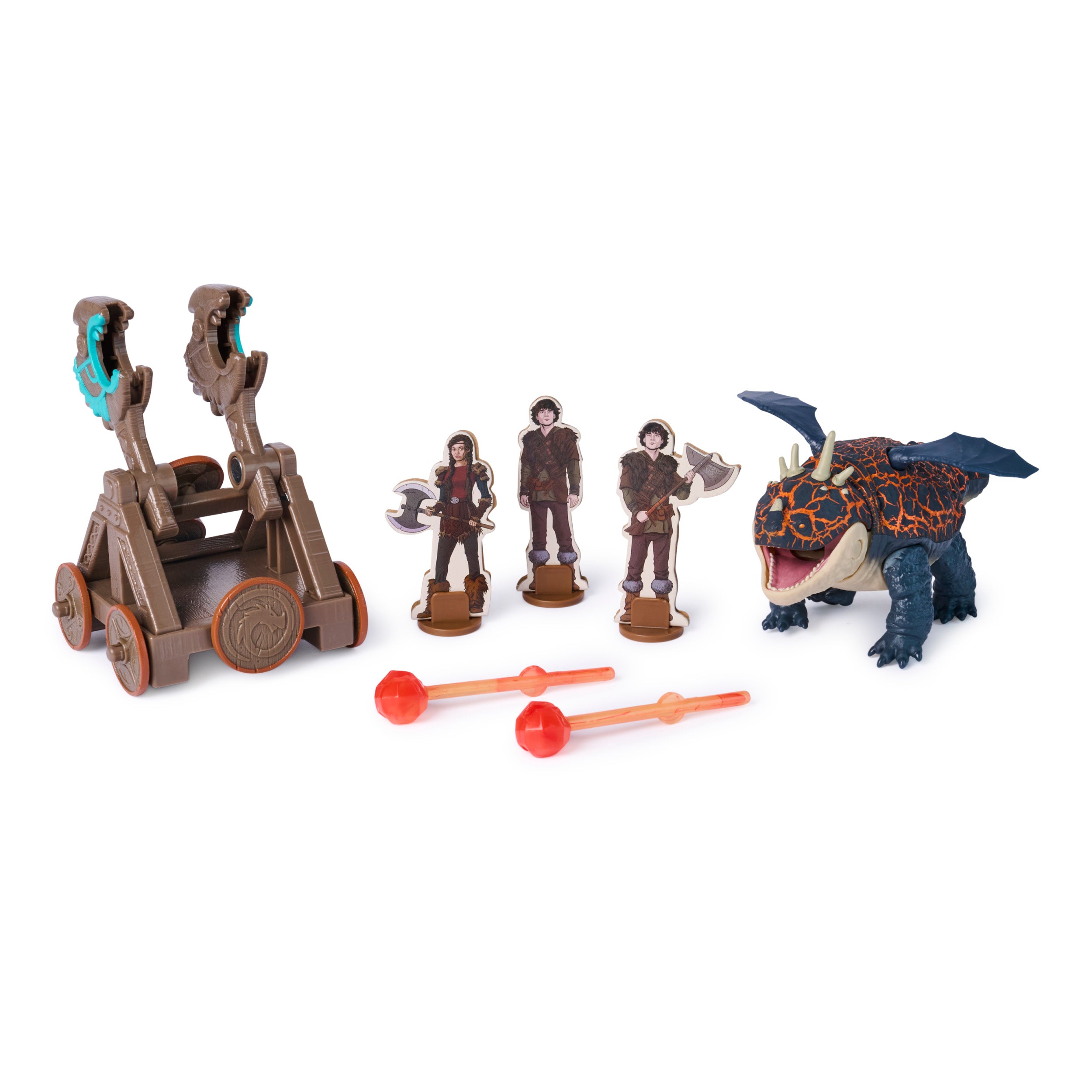 Dreamworks Dragons, Trial Of Flame, Blazing Battles Catapult Blast Gronckle Playset
