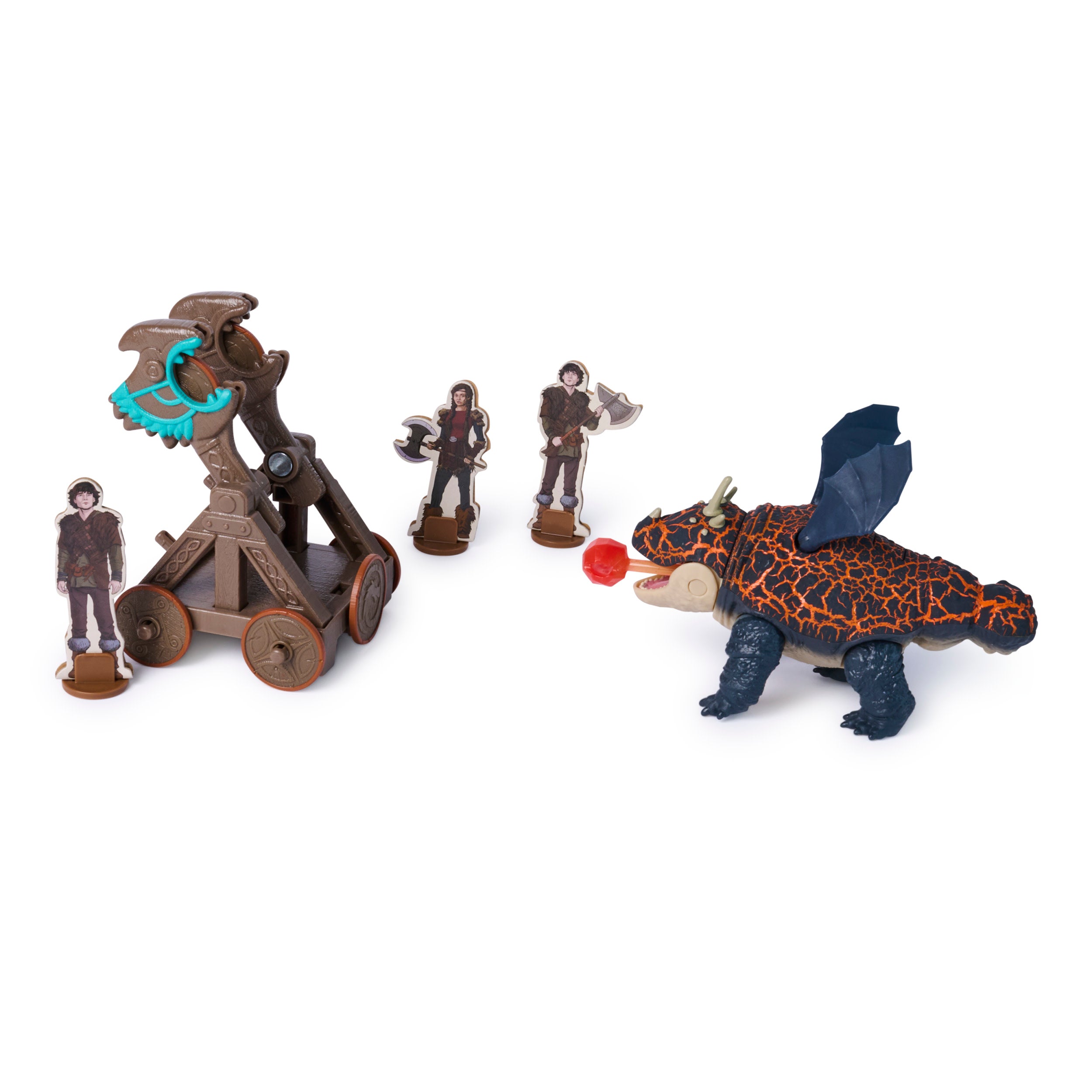 Dreamworks Dragons, Trial Of Flame, Blazing Battles Catapult Blast Gronckle Playset