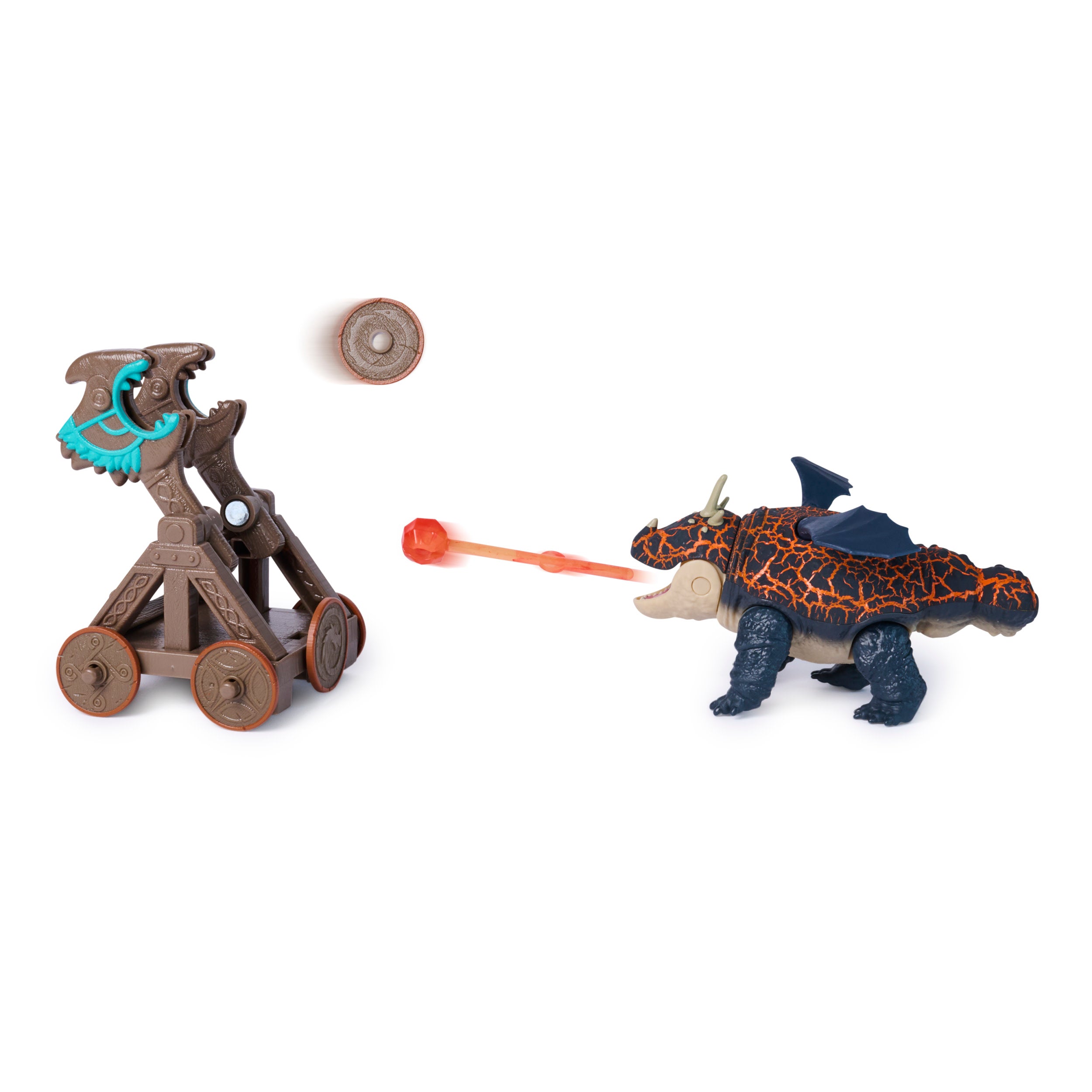 Dreamworks Dragons, Trial Of Flame, Blazing Battles Catapult Blast Gronckle Playset