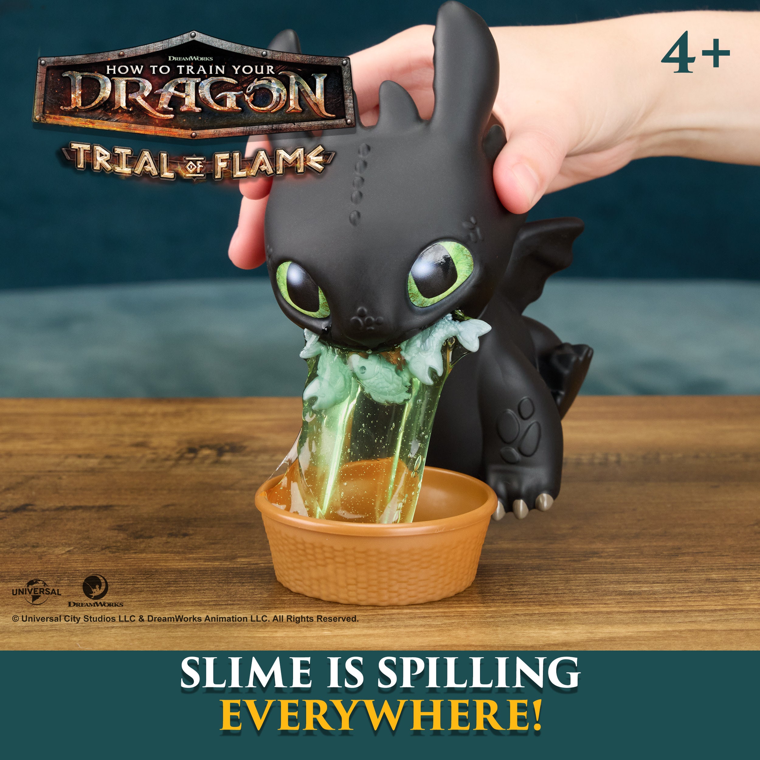 Dreamworks Dragons How To Train Your Dragon Fish Feeding Toothless Interactive Toy With Squeeze And 'Barf' Fish Action