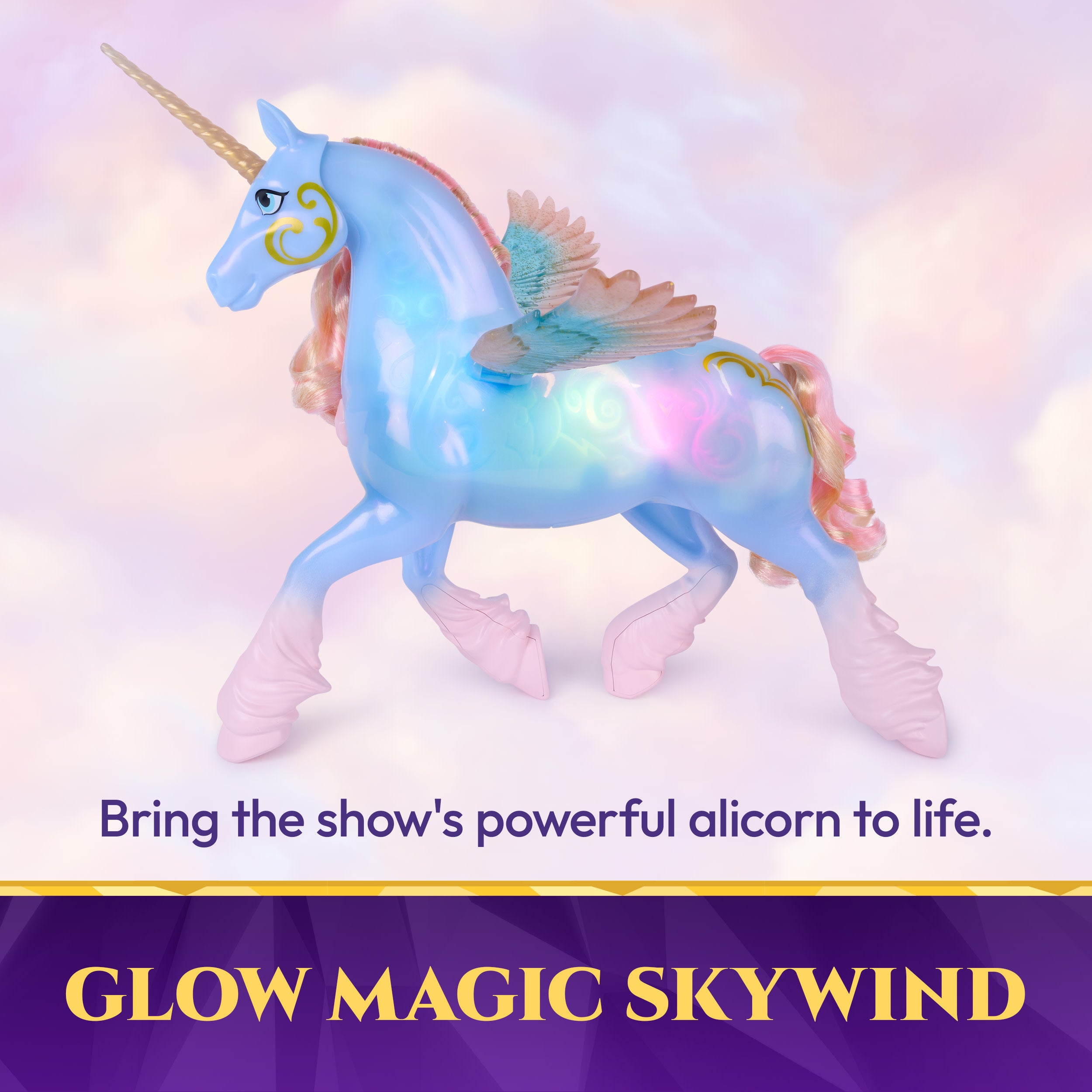 Unicorn Academy Glow Magic Skywind Interactive Unicorn Toy