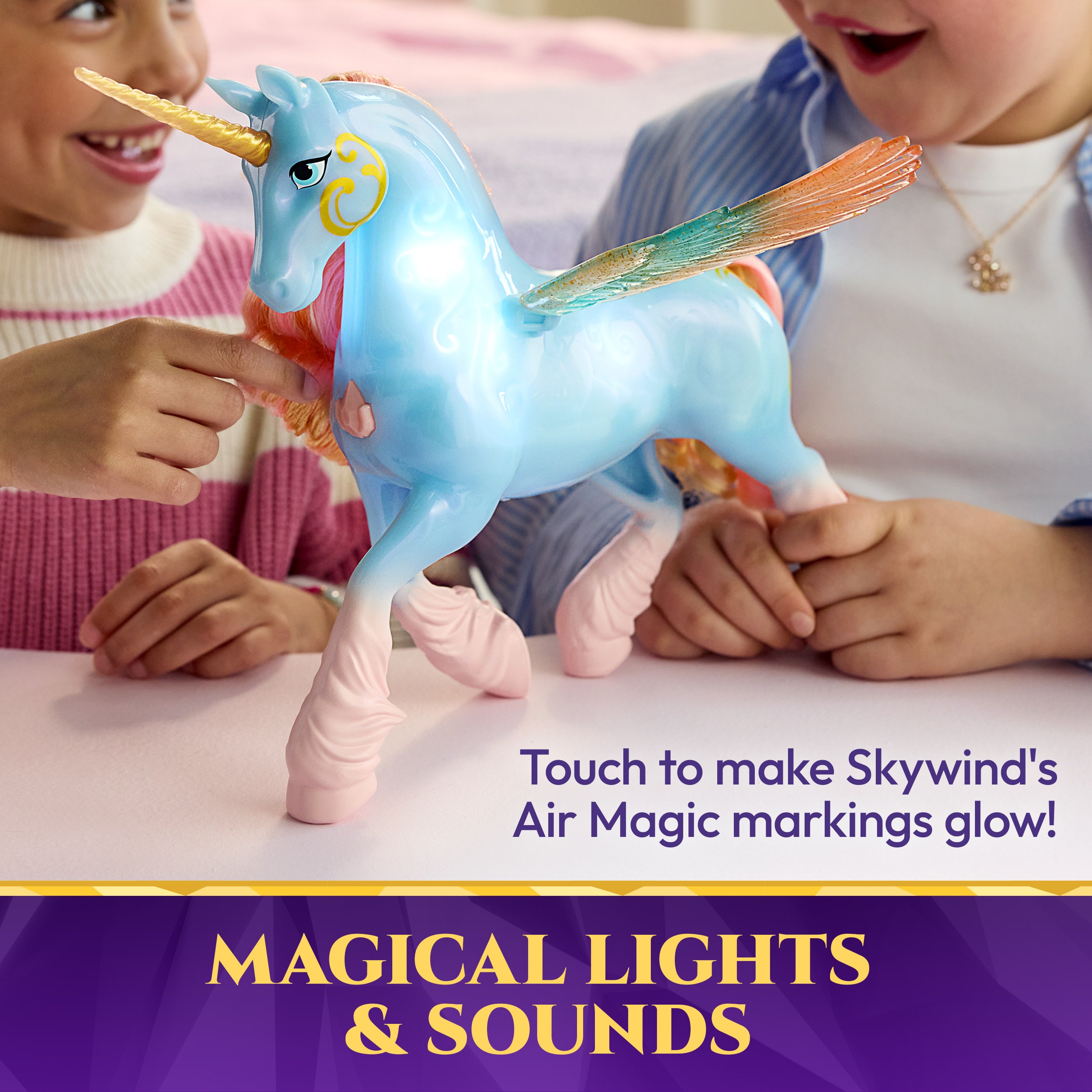 Unicorn Academy Glow Magic Skywind Interactive Unicorn Toy