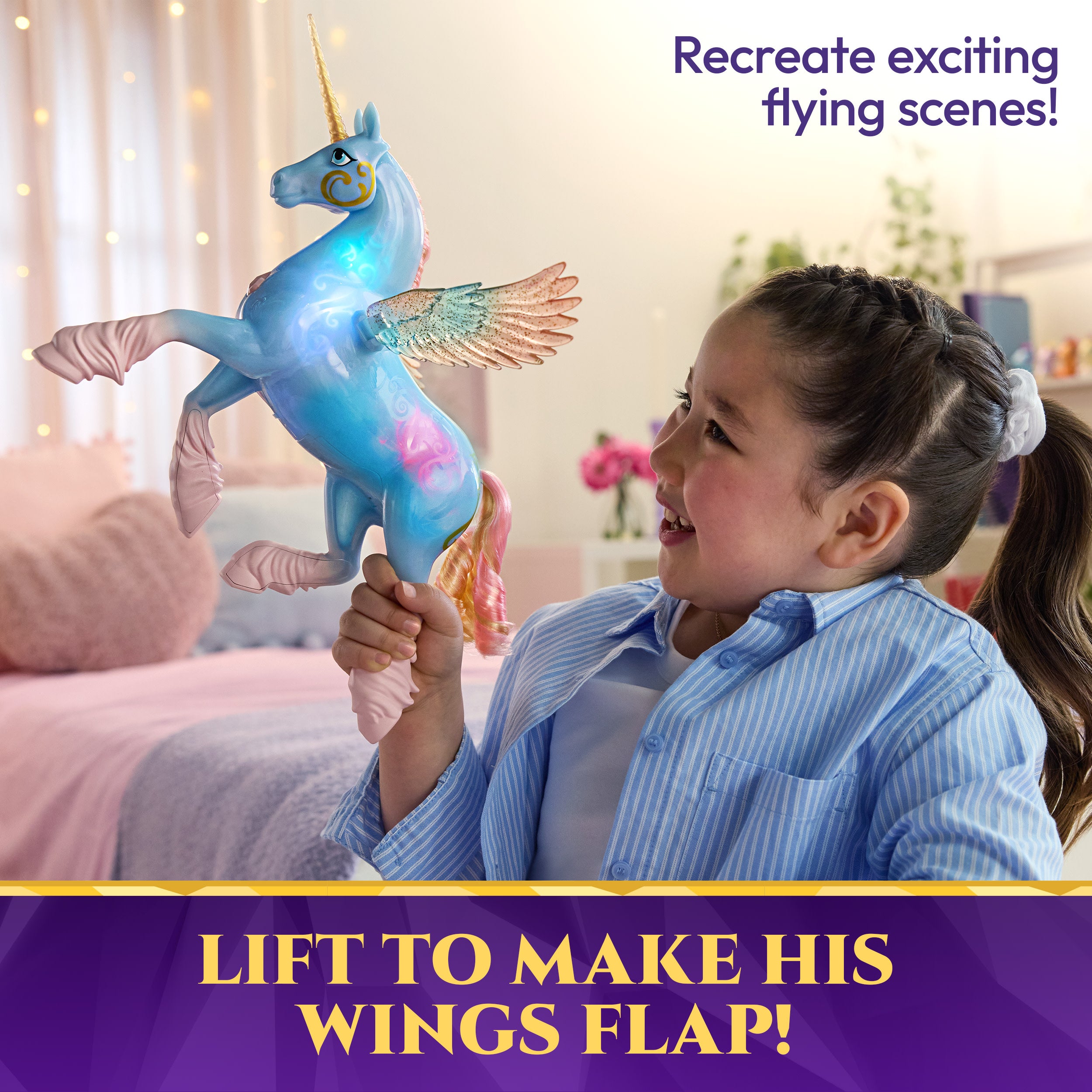 Unicorn Academy Glow Magic Skywind Interactive Unicorn Toy