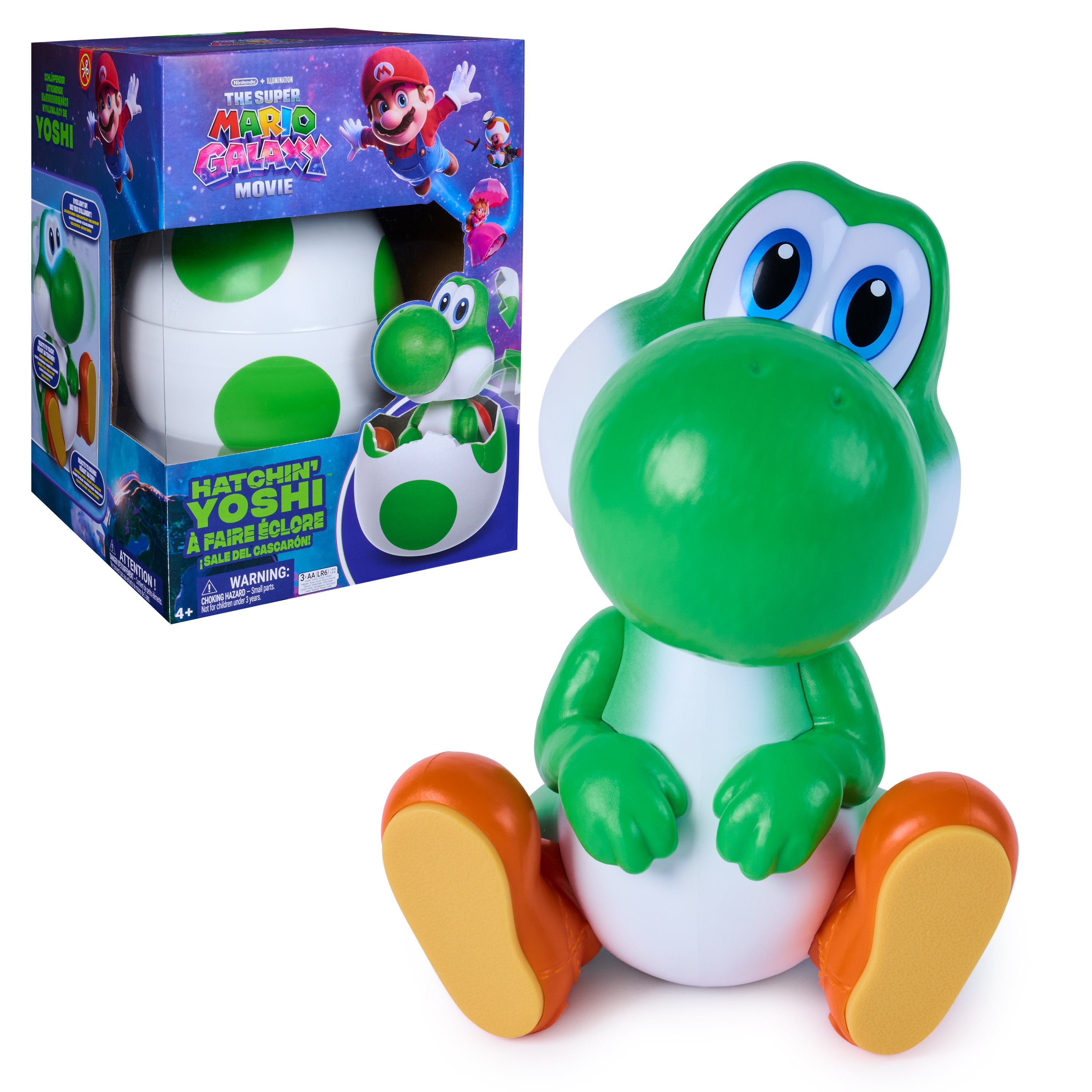 Nintendo The Super Mario Galaxy Movie: Hatchin' Yoshi Interactive Toy Egg