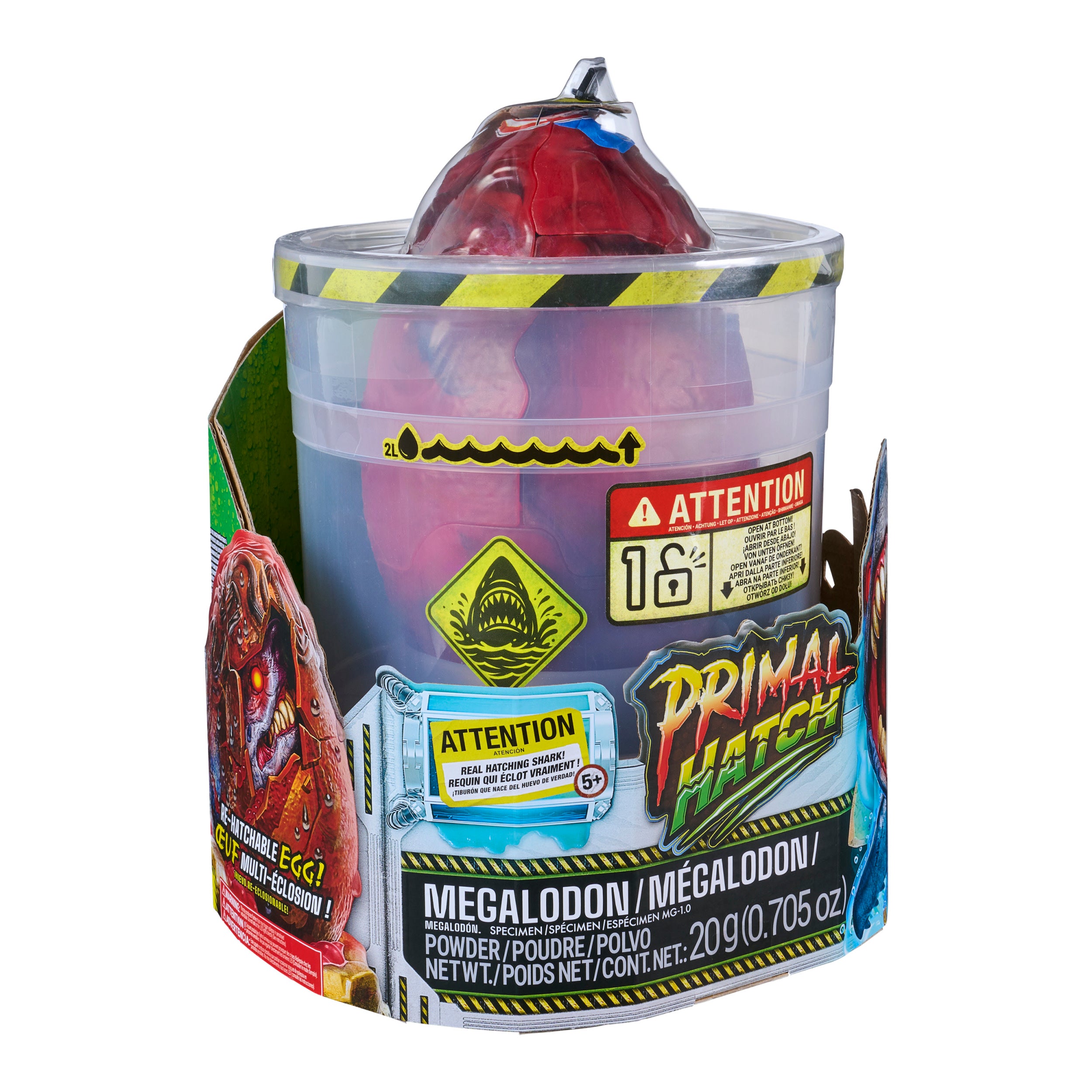 Primal Hatch Megalodon Hatching Egg Shark Toy Interactive Shark