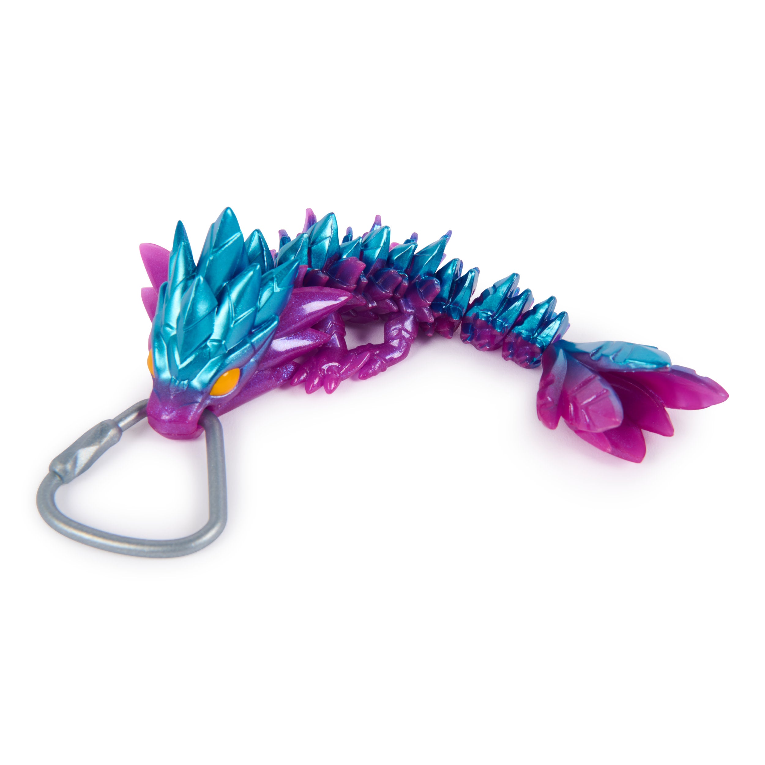 Crystalynx 15.2 Cm Articulated Dragon With Carabiner Clip Blind Box Collectible 3D Printed Dragon Bag Charms (Styles May Vary) Fidget Toys And Fashion Accessories