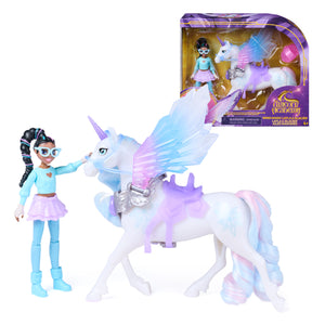 Unicorn Academy Wing Magic Layla & Glacier 11,4 Cm Poseable Doll And 12,7 Cm Unicorn With Wings