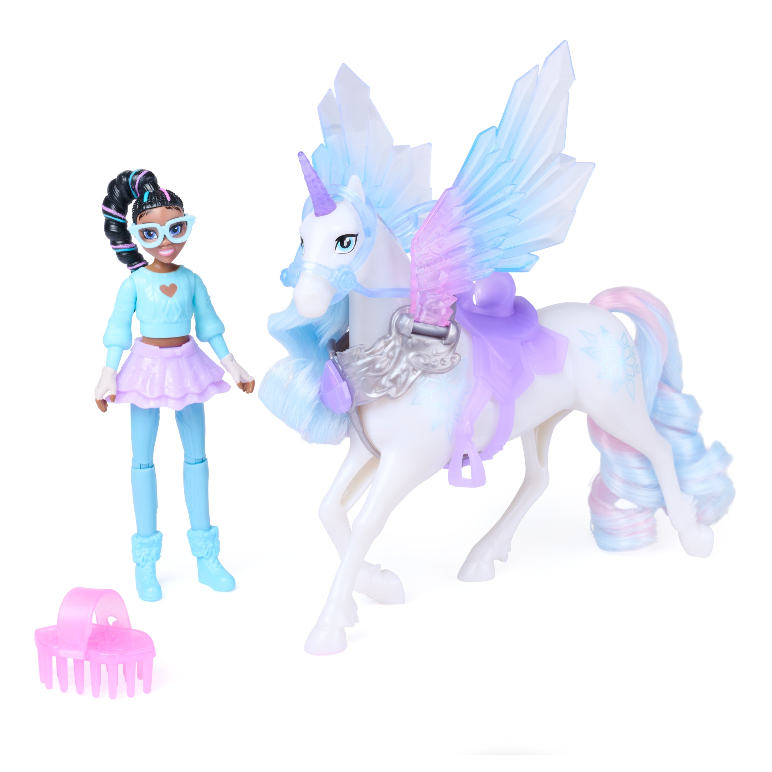 Unicorn Academy Wing Magic Doll Layla & Glacier Set
