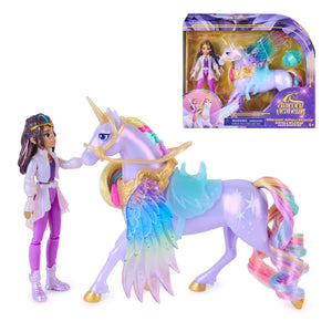 Unicorn Academy, Wing Magic Sophia & Wildstar 11,4 Cm Poseable Doll And 12,7 Cm Unicorn With Wings