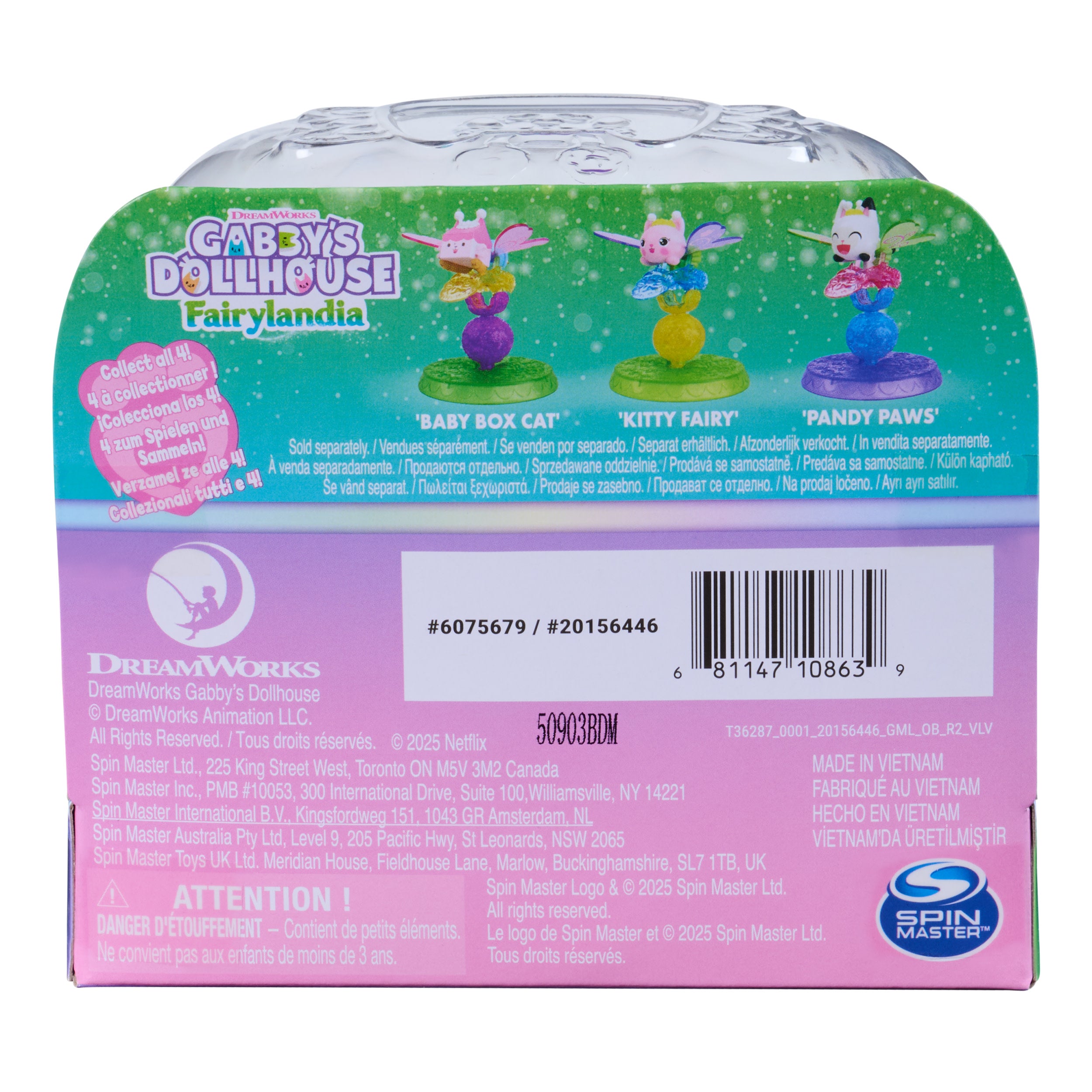 Gabby's Dollhouse Fairylandia, Kitty Fairy Flutter-Riffic Fairy Ring With Display Stand  Assortment