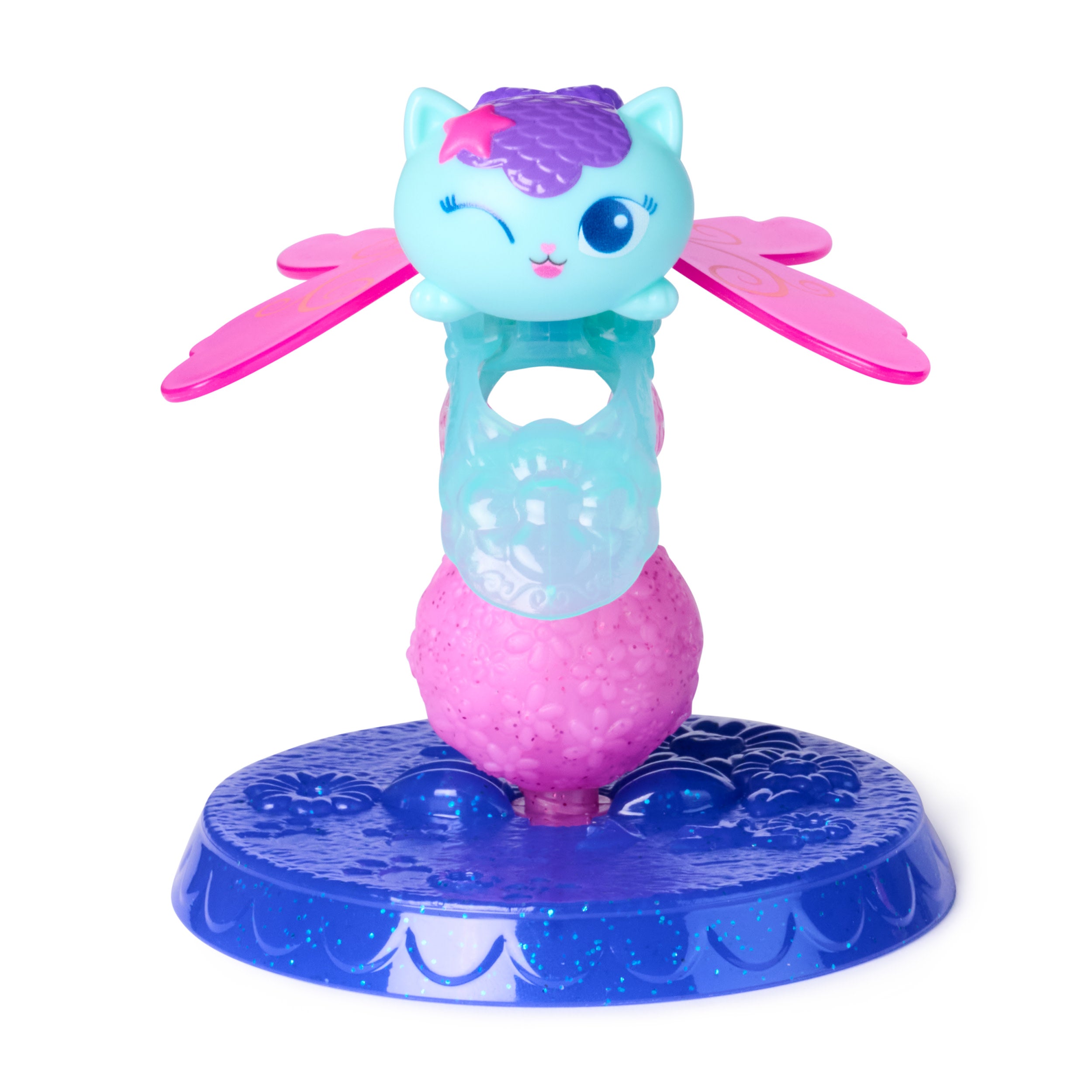 Gabby's Dollhouse Fairylandia, Kitty Fairy Flutter-Riffic Fairy Ring With Display Stand  Assortment