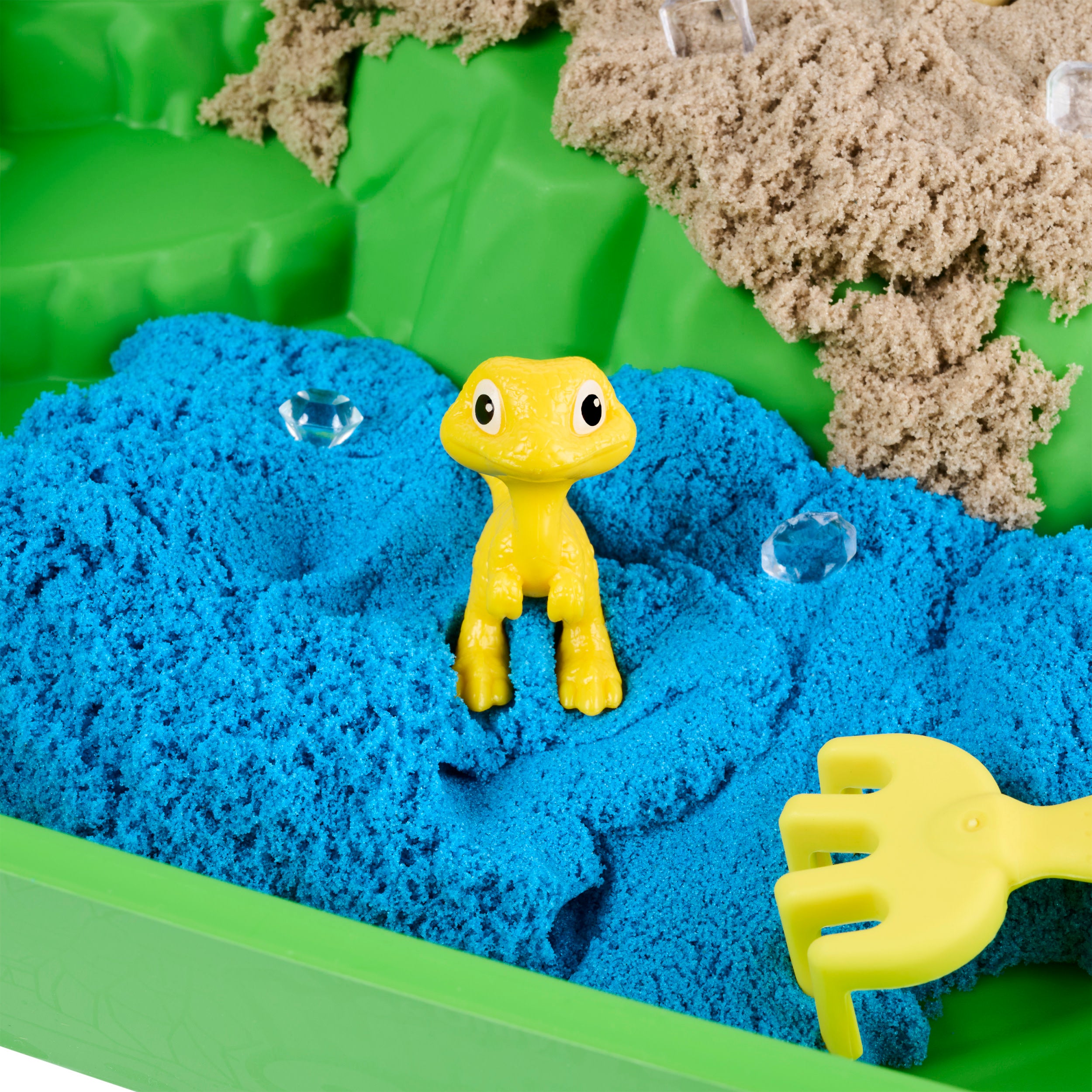 Kinetic Sand, Paw Patrol: The Dino Movie Gem Hunt Rescue Playset With Rex And Dinosaur Action Figures And 453 G Of Mouldable Play Sand