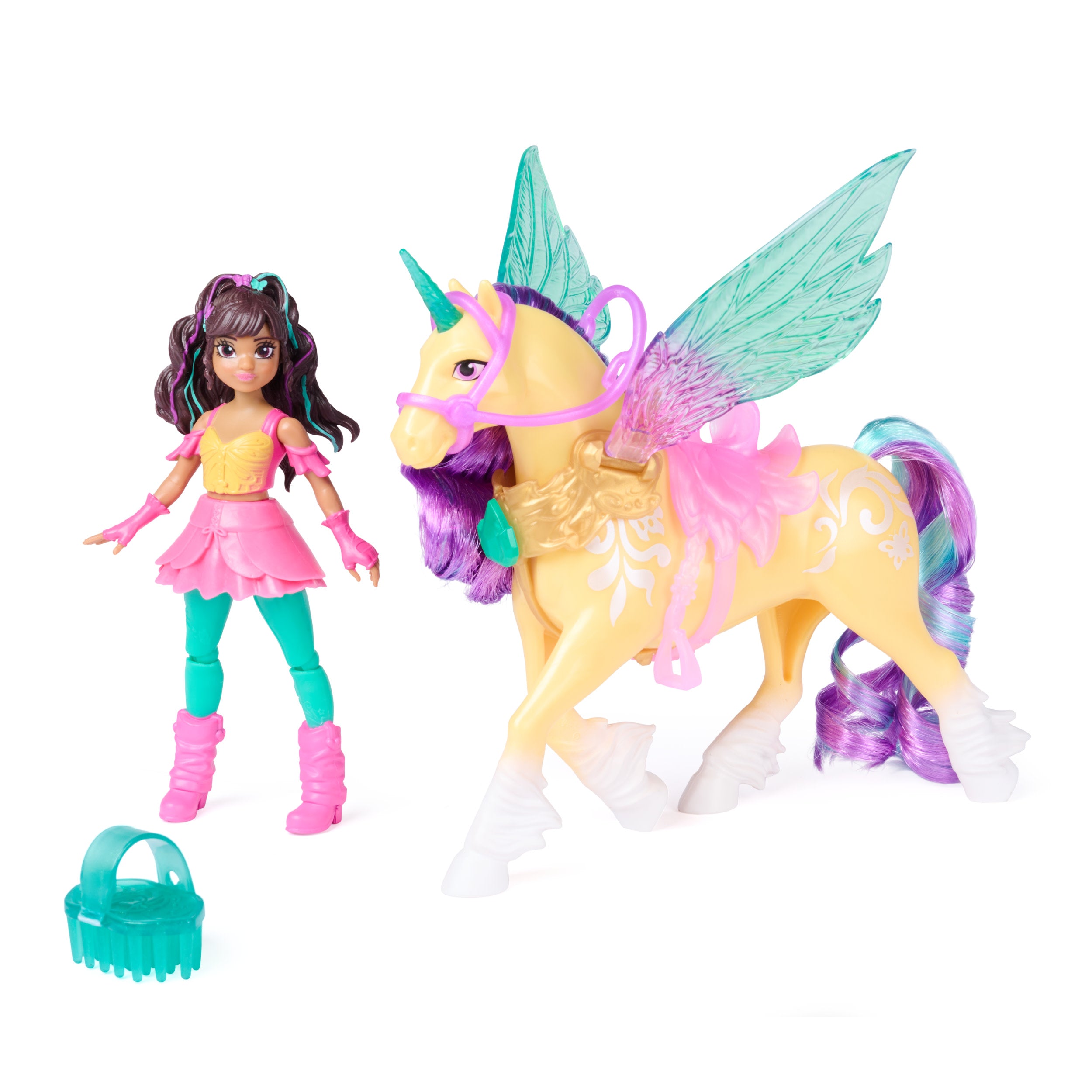 Unicorn Academy Wing Magic Doll Ava And Leaf Set