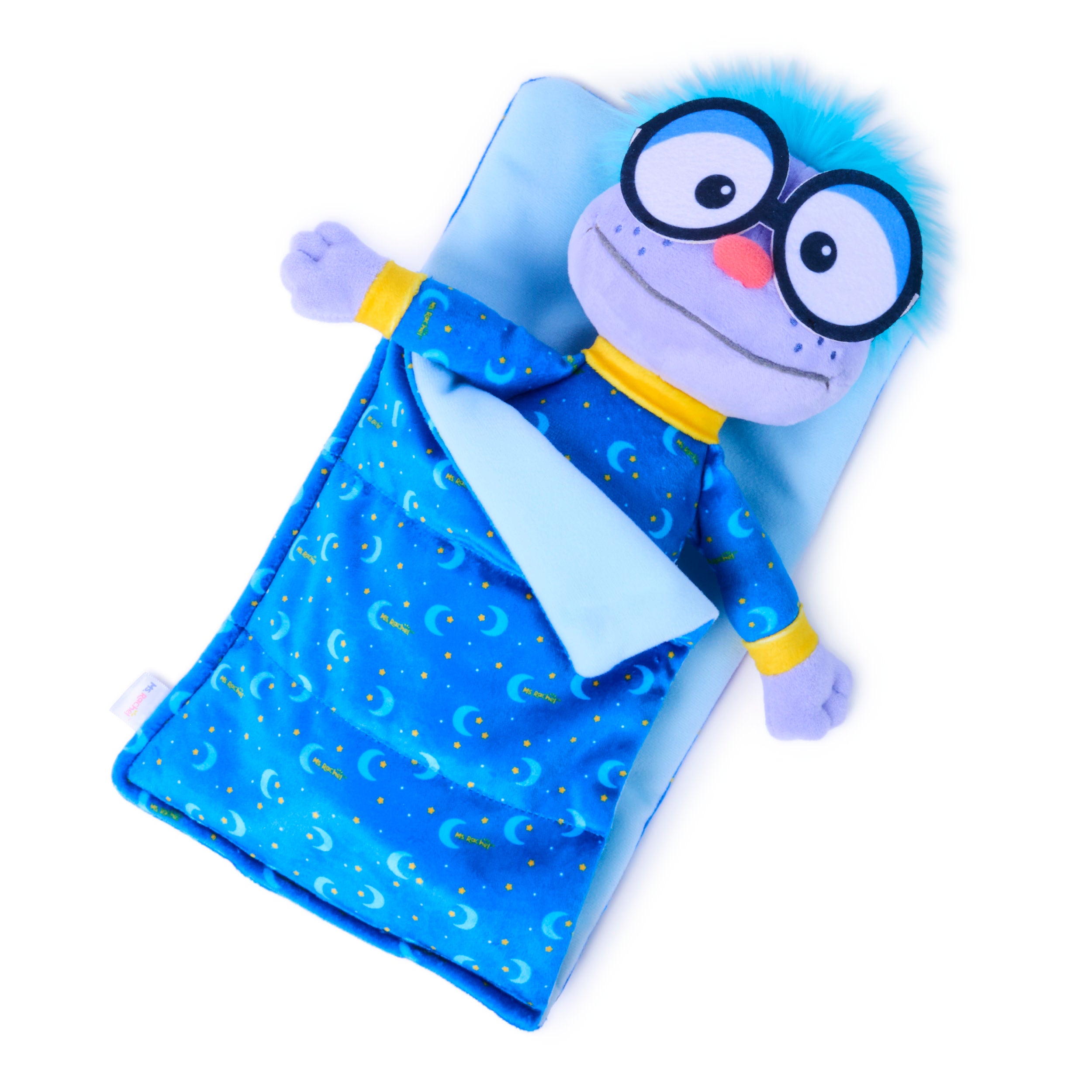 Ms. Rachel Goodnight Frankie Bedtime Playset, 11” Plush With Sleeping Bag & Accessories