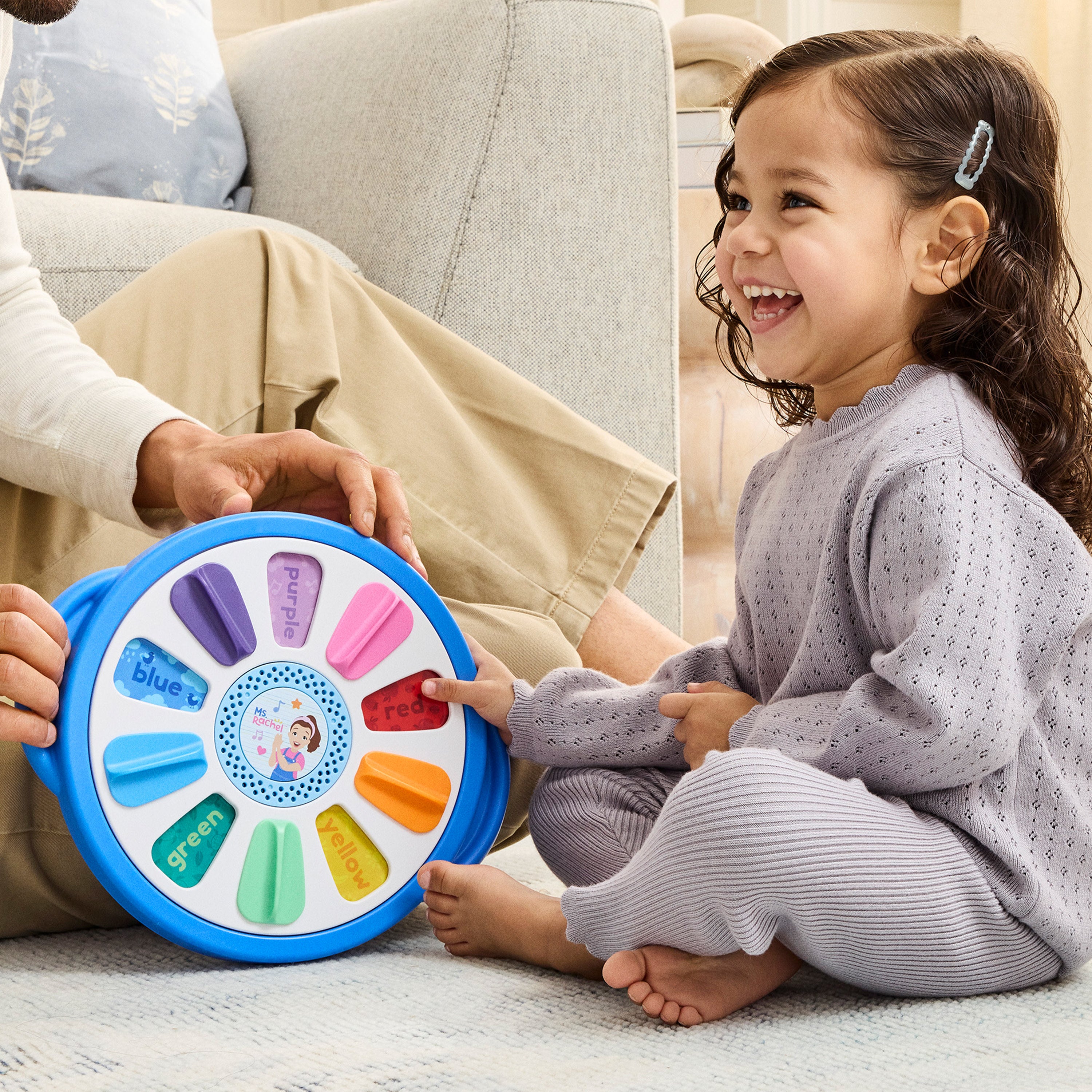 Ms. Rachel Official Spin Along Learning Wheel With 3 Learning Play Modes