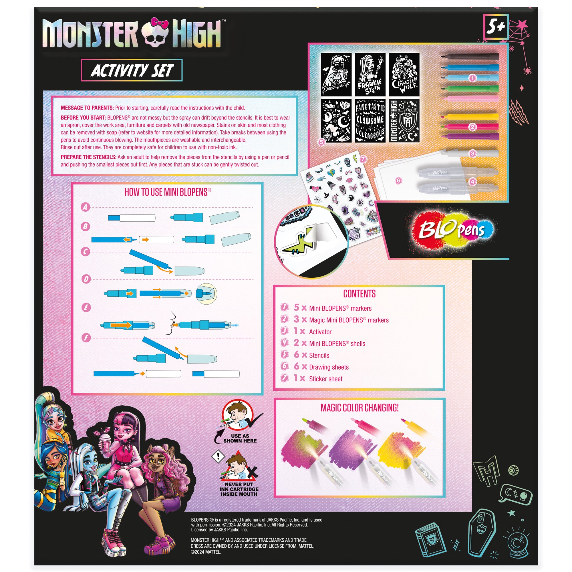 Blopens Monster High Activity Set