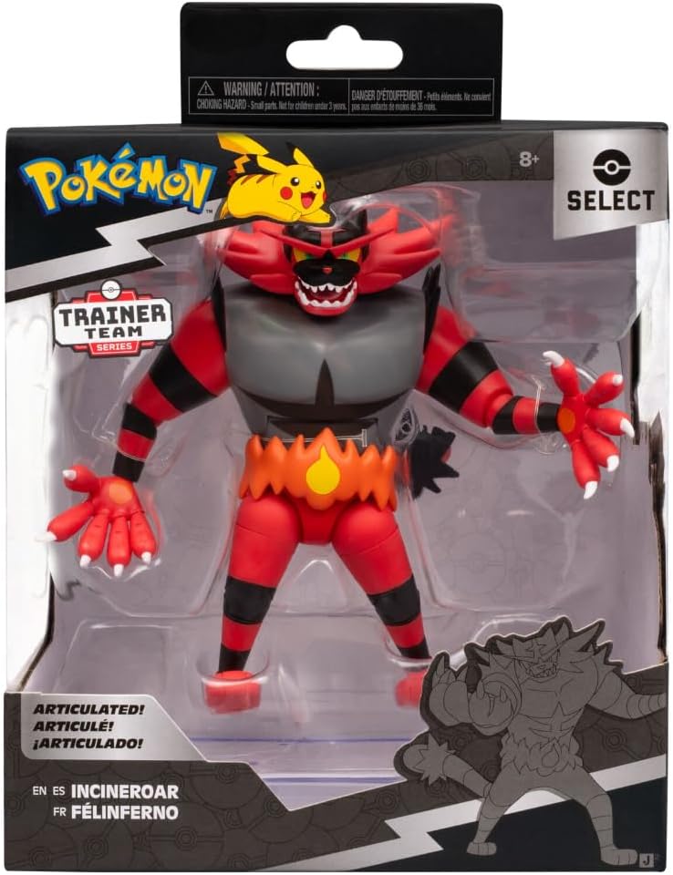 Pokémon Select 6" Super-Articulated Incineroar Official Figure