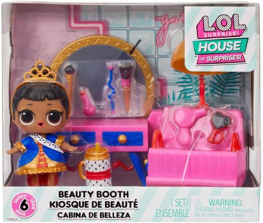 L.o.l. Surprise Furniture Playset With Doll - Her Majesty + Beauty Booth