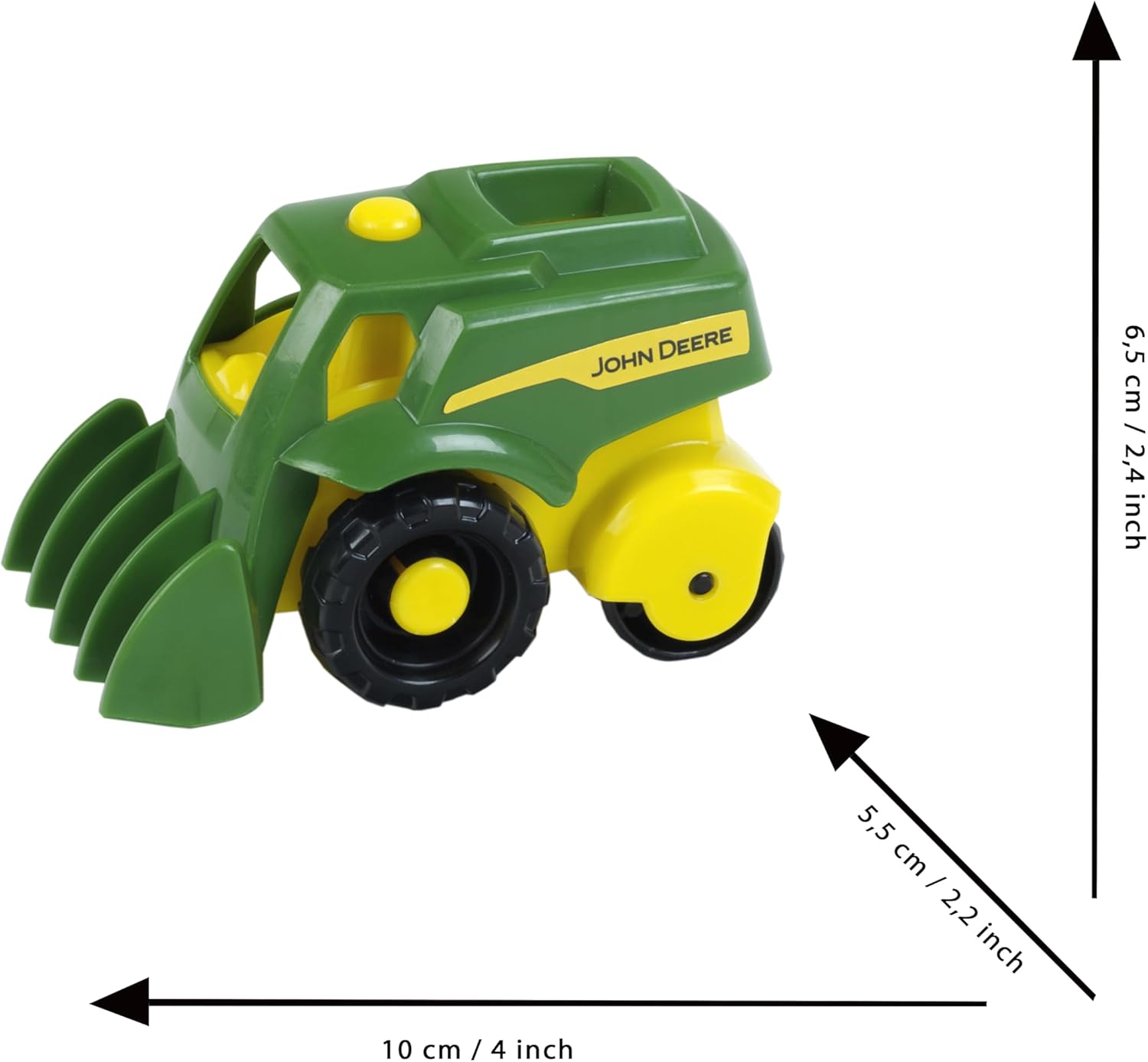 John Deere Mini Vehicles Assortment Tractor And Combine Harvester 1:50 Sturdy Sandpit Vehicle Made Of Robust, Recyclable Plastic