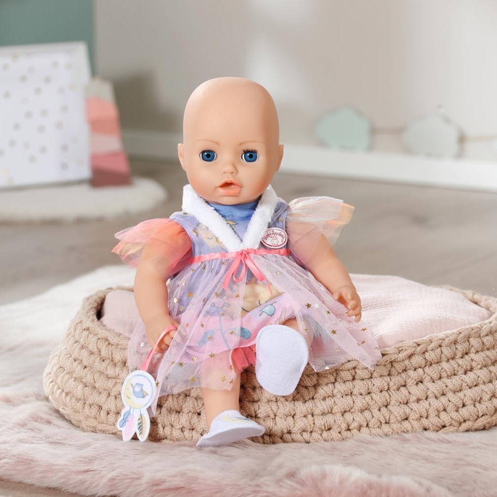Baby Annabell Sweet Dreams Nightdress With Plush Collar, Slippers And Dream Catcher For 43 Cm Dolls