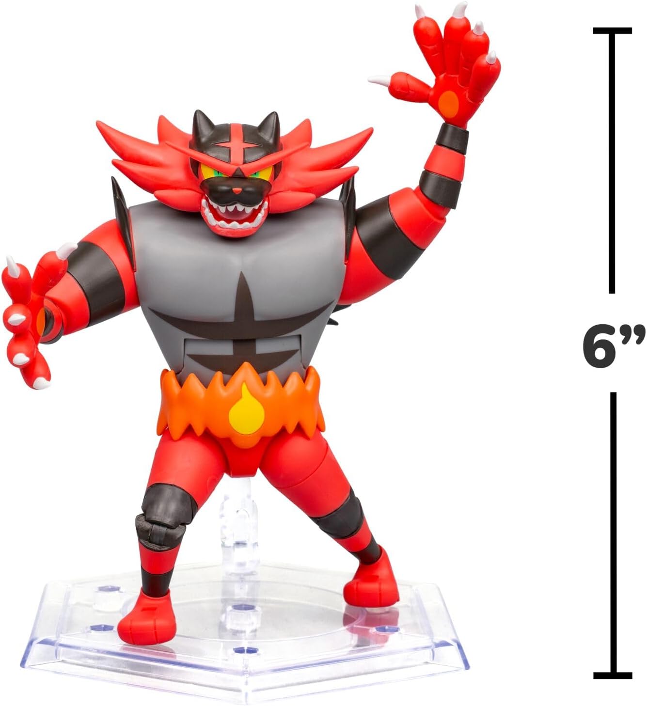 Pokémon Select 6" Super-Articulated Incineroar Official Figure