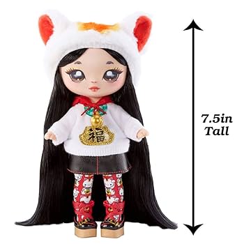 Na! Na! Na! Surprise 2-In-1 Fashion Doll And Purse Glam Series 2- Luna Luck (Lucky Cat)