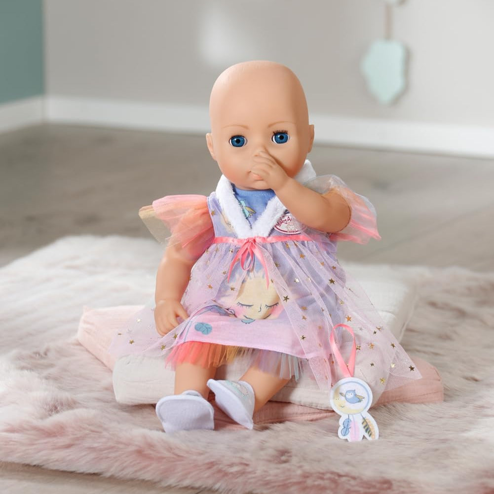 Baby Annabell Sweet Dreams Nightdress With Plush Collar, Slippers And Dream Catcher For 43 Cm Dolls