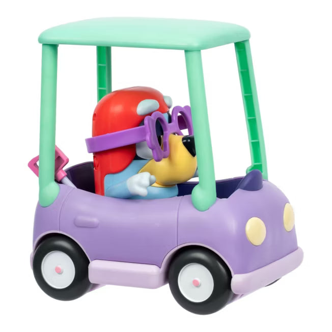 Bluey Chat Mates Figure & Vehicle Grannies Car With Janet