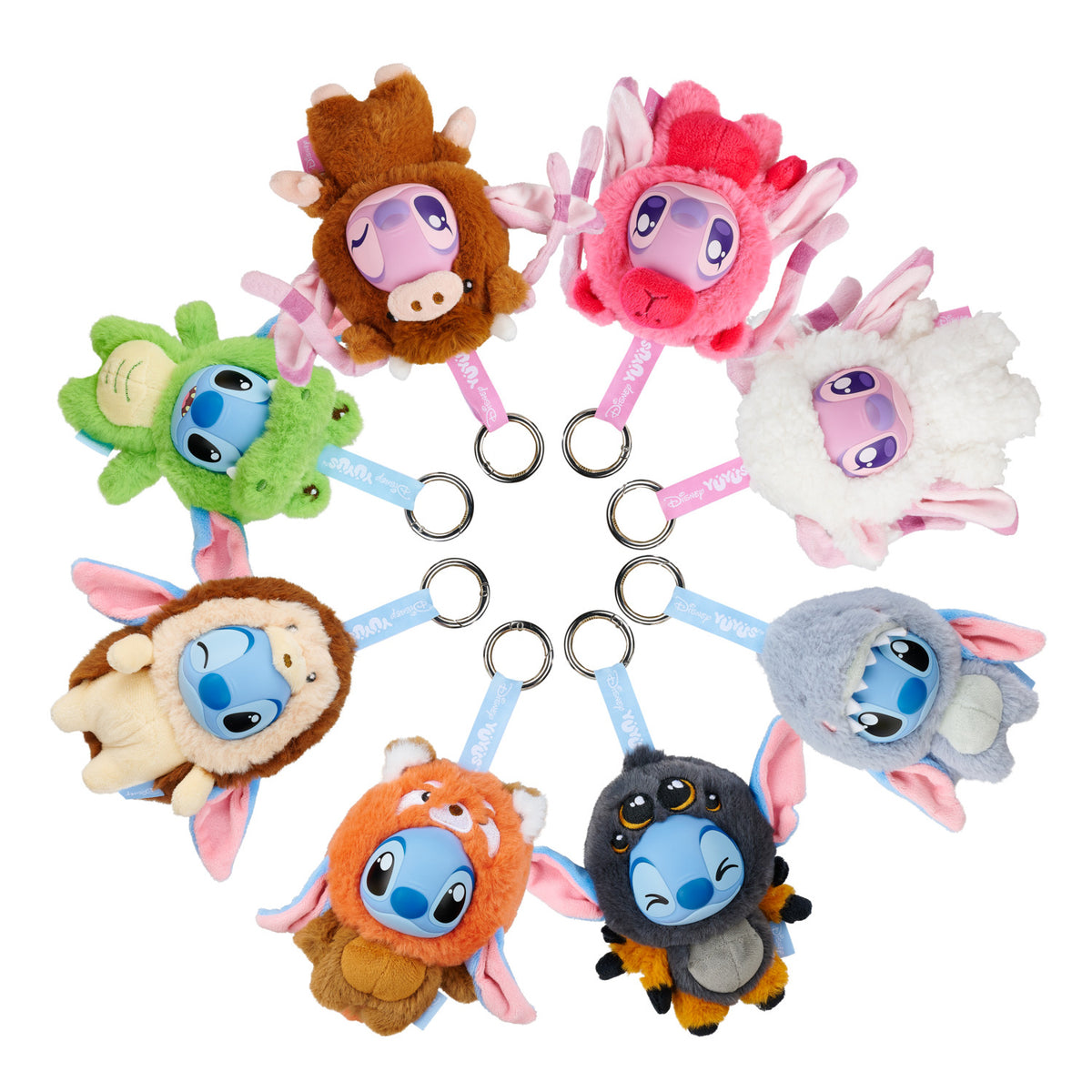 Disney Yuyus Stitch Character Plush Keychain Assortment Series 2
