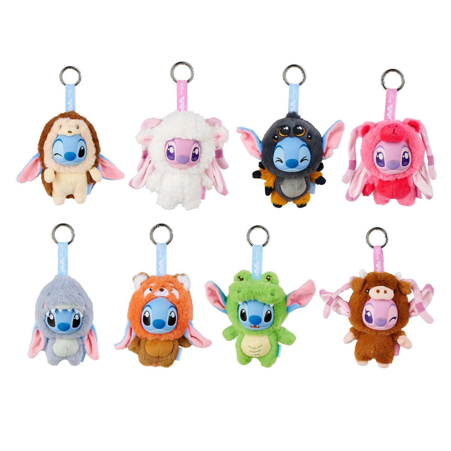Disney Yuyus Stitch Character Plush Keychain Assortment Series 2