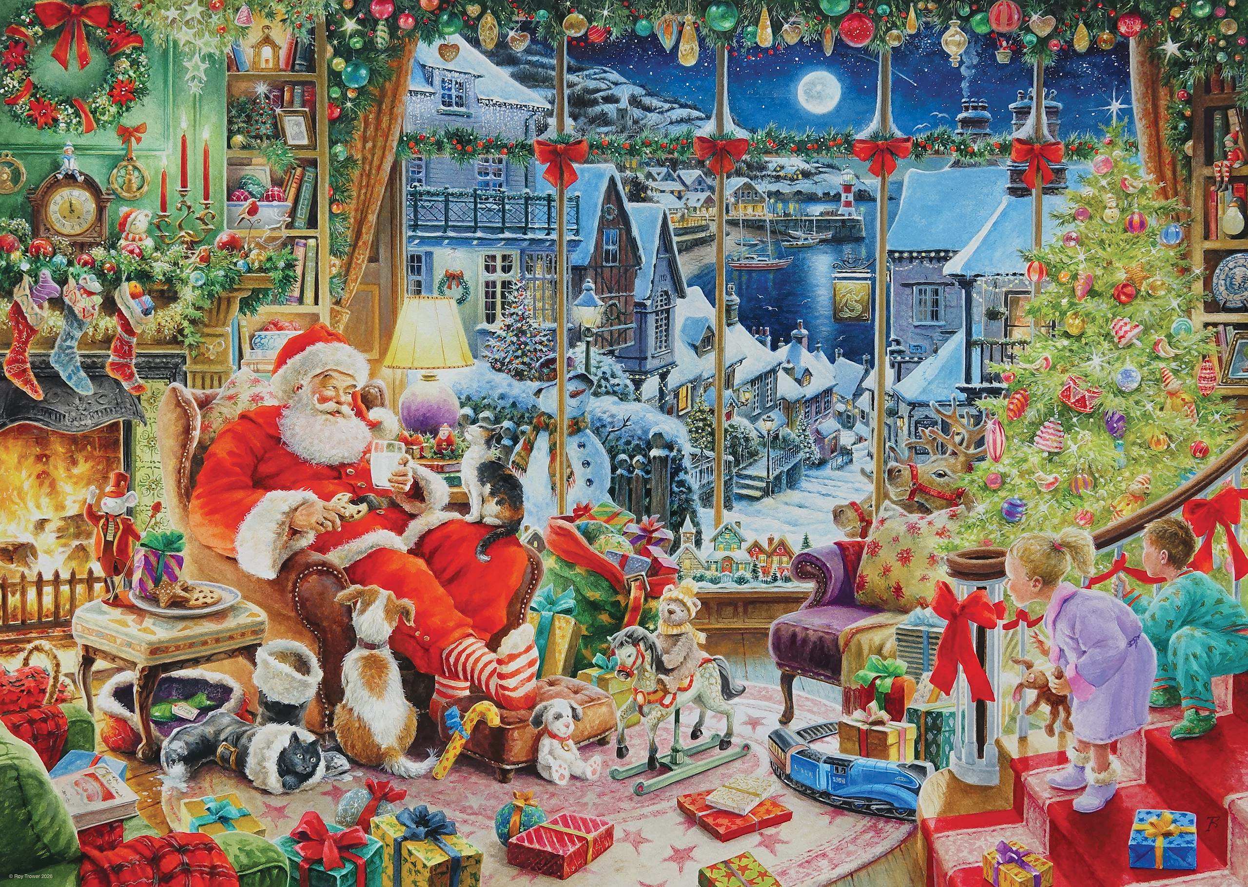 Ravensburger Christmas No.30 Santa Takes A Break 1000 Piece Jigsaw Puzzle