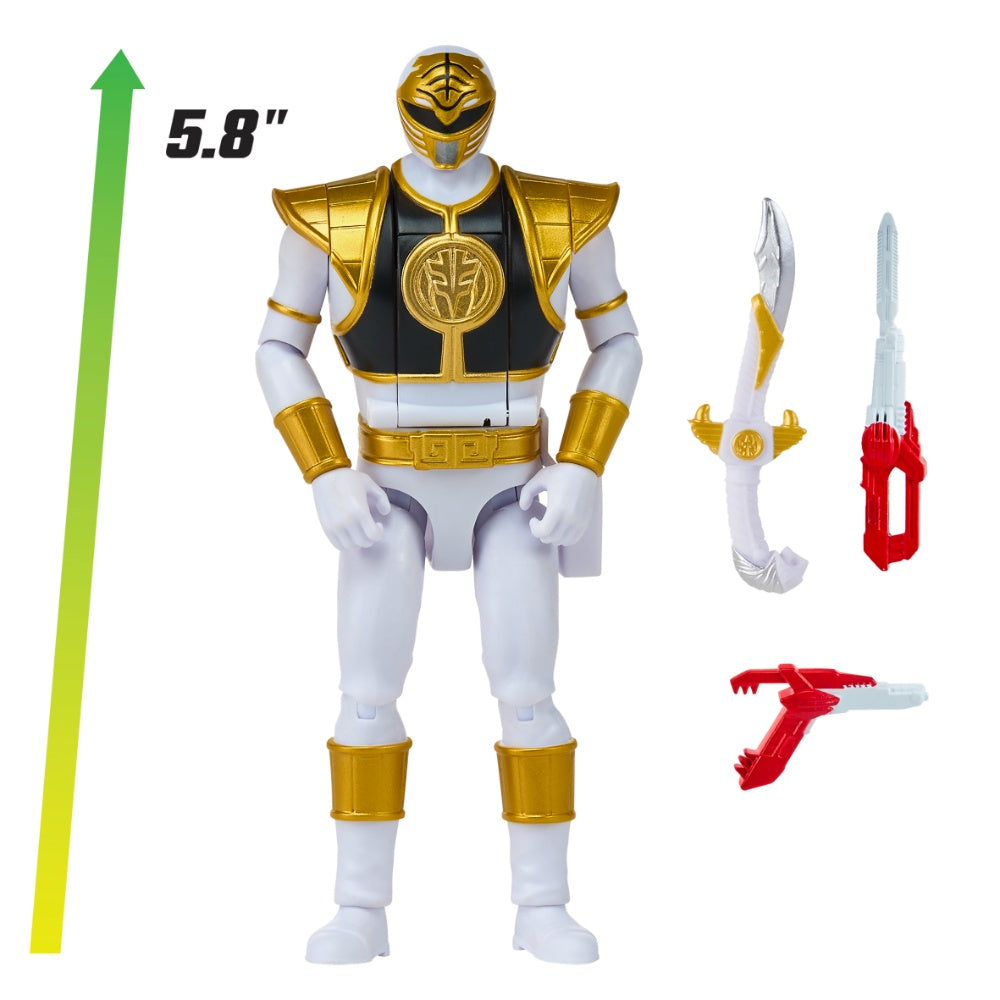 Mighty Morphin Power Rangers Re-Ignition Auto-Morphin White Ranger Action Figure
