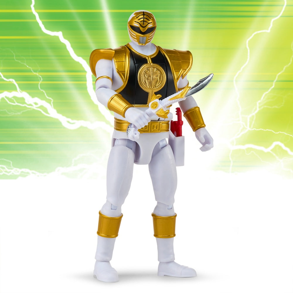 Mighty Morphin Power Rangers Re-Ignition Auto-Morphin White Ranger Action Figure
