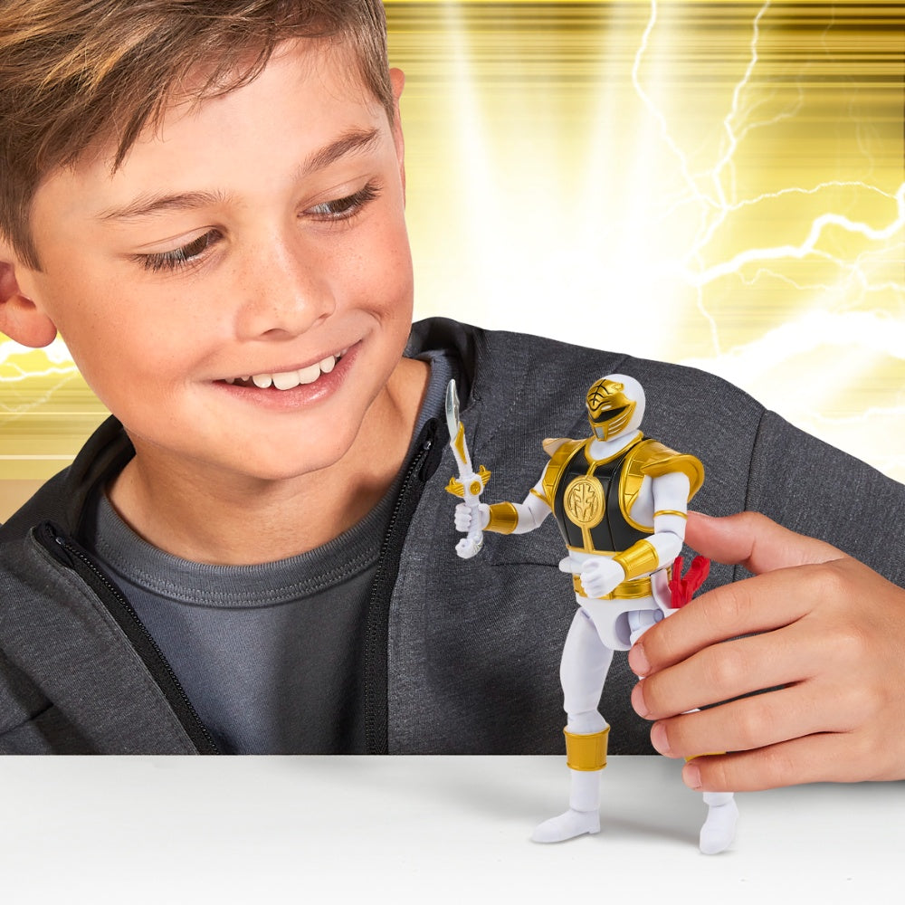 Mighty Morphin Power Rangers Re-Ignition Auto-Morphin White Ranger Action Figure