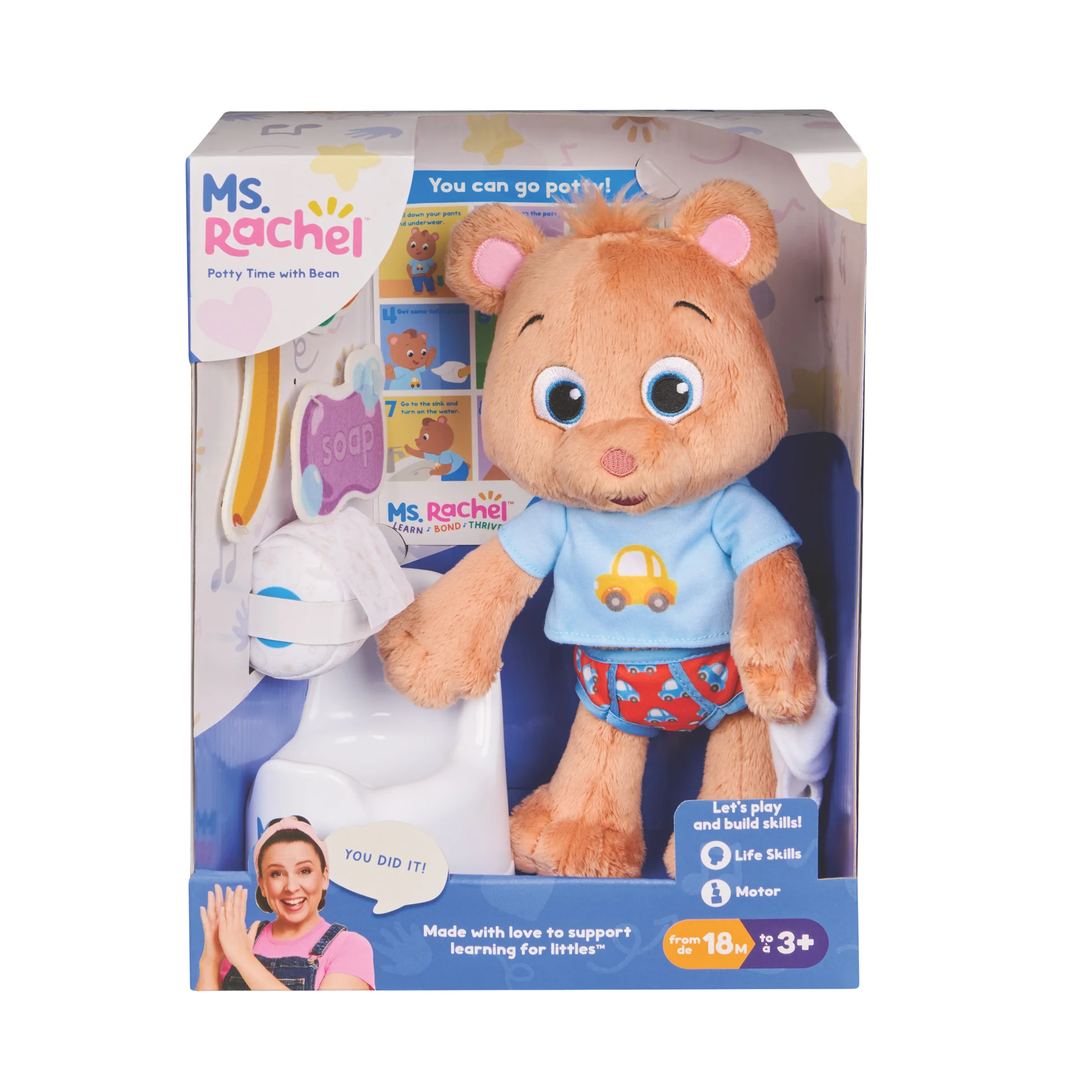 Ms. Rachel Potty Time With Bean Plush