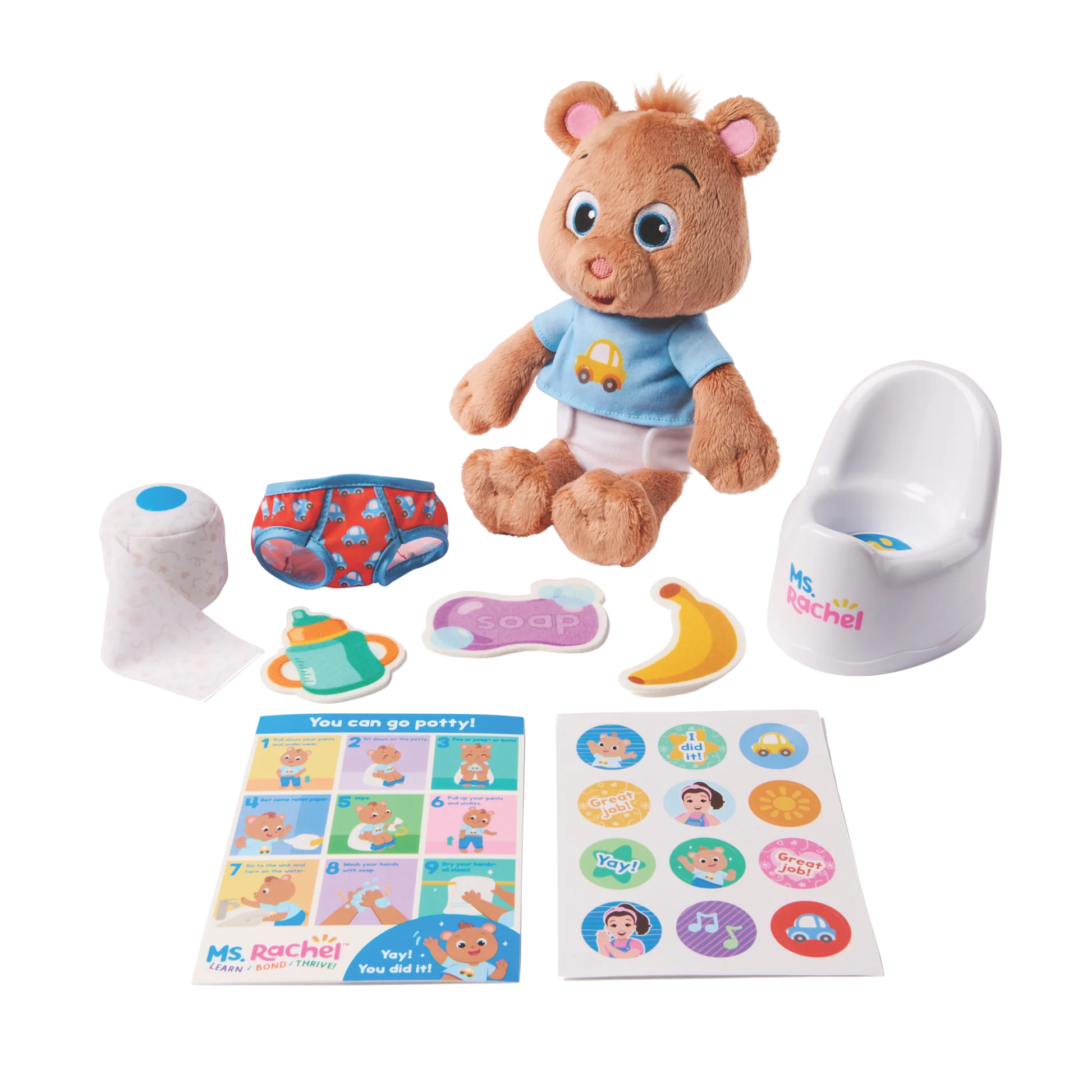 Ms. Rachel Potty Time With Bean Plush