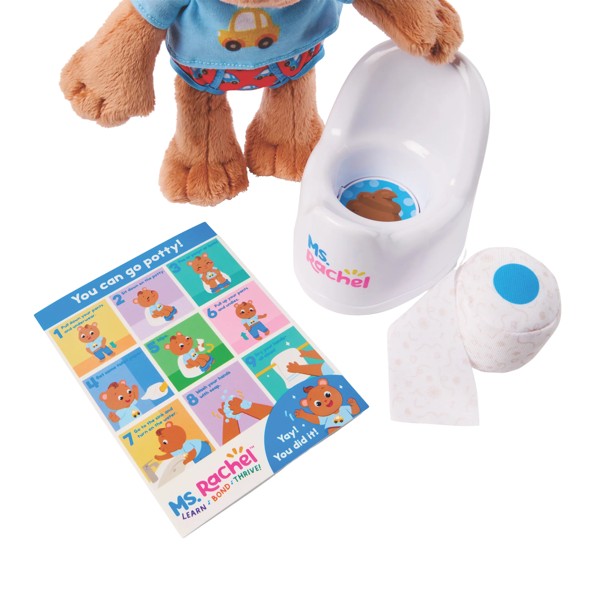 Ms. Rachel Potty Time With Bean Plush