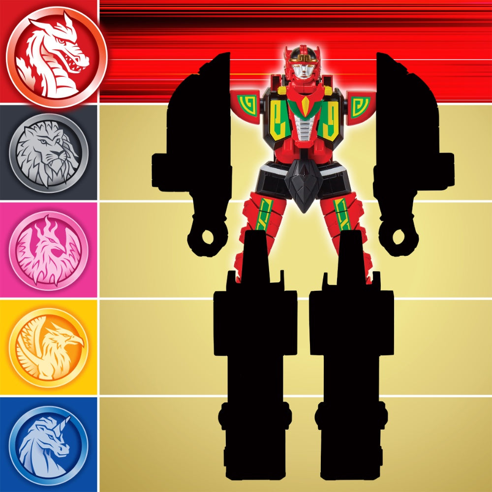 Mighty Morphin Power Rangers Combinable Thunderzord - Red Dragon