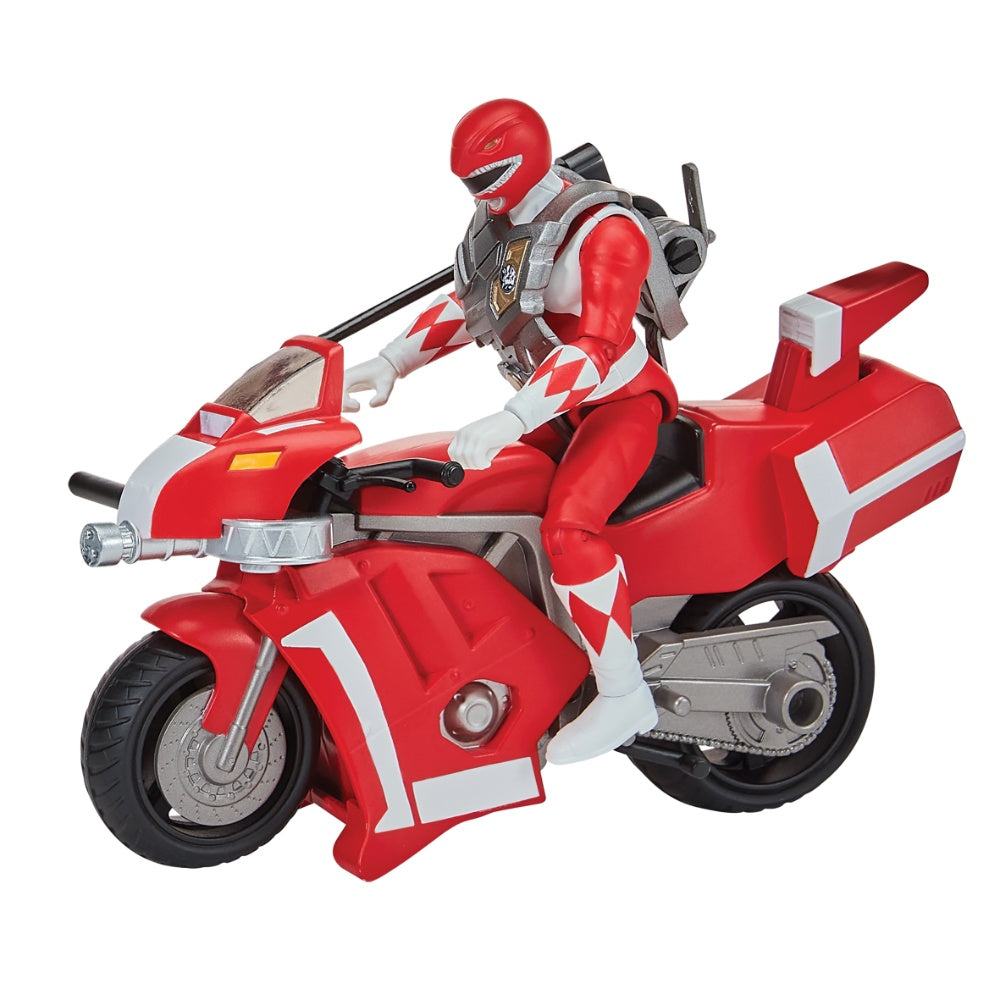Mighty Morphin Power Rangers Tyrannosaurus Battle Bike With Red Ranger
