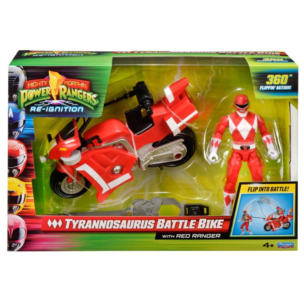 Mighty Morphin Power Rangers Tyrannosaurus Battle Bike With Red Ranger