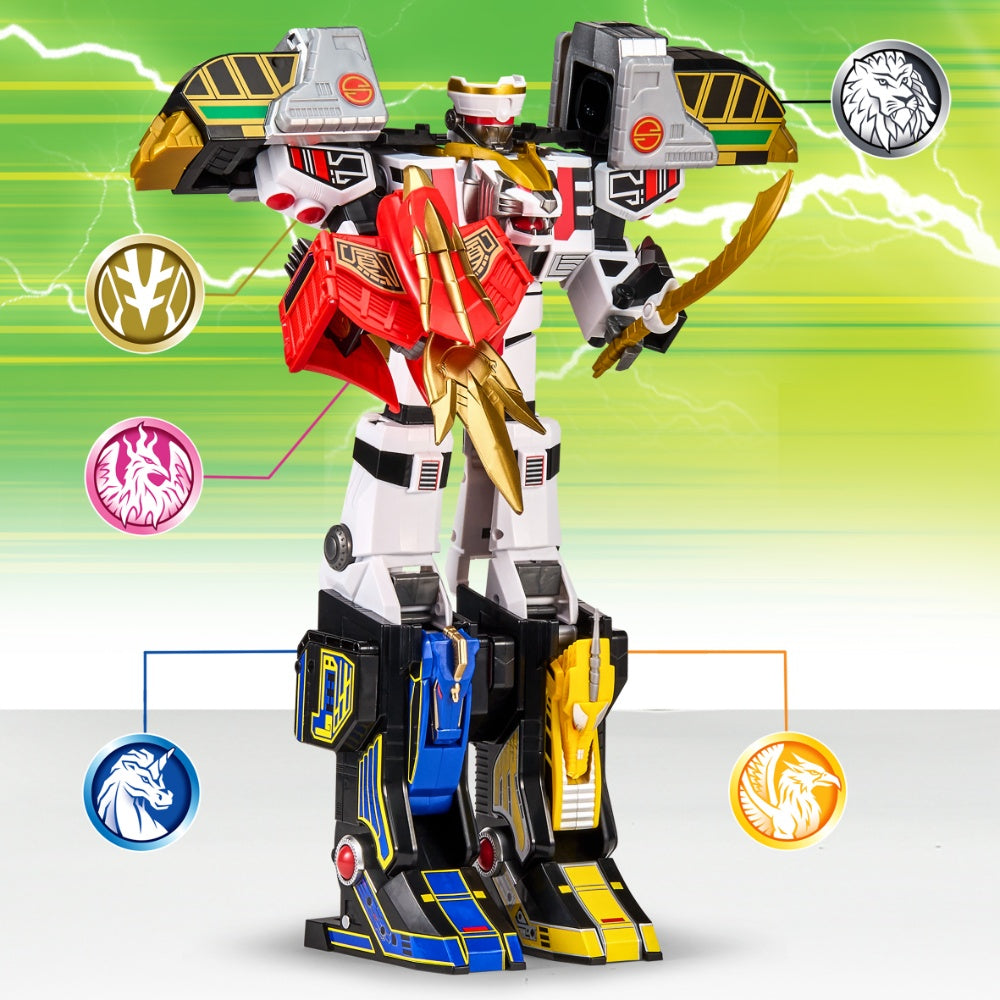 Mighty Morphin Power Rangers Combinable Thunderzord - White Tiger