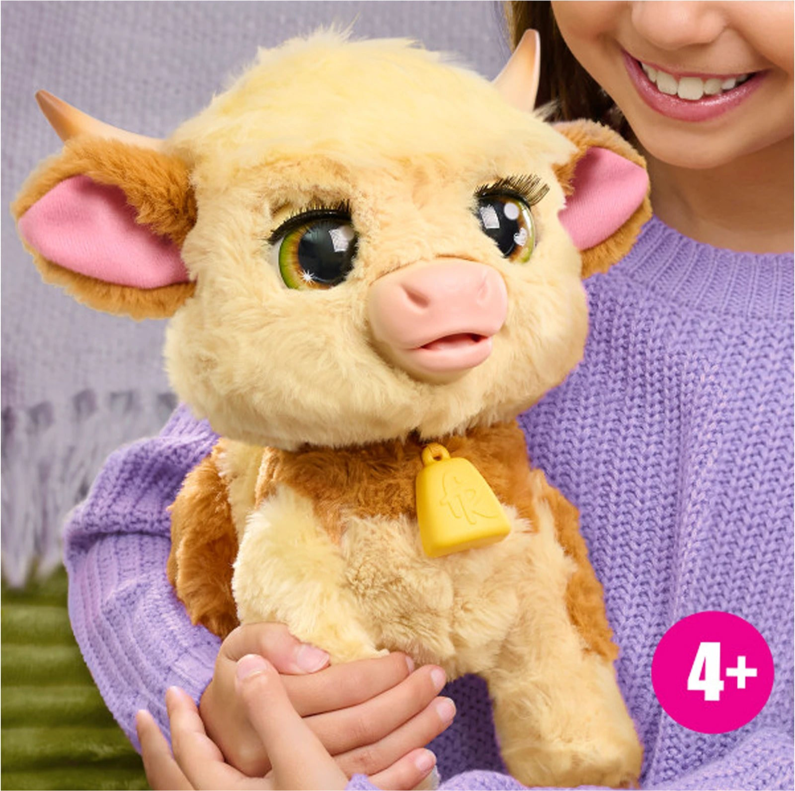 Furreal Plush Toy Interactive Pet Maggie The Feed & Follow Cow