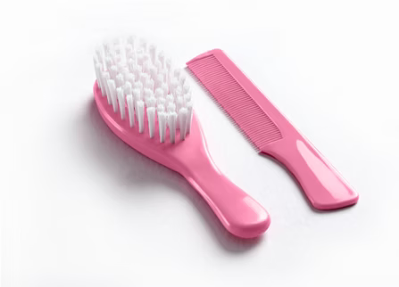 Baby Hair Brush & Comb Set Pink