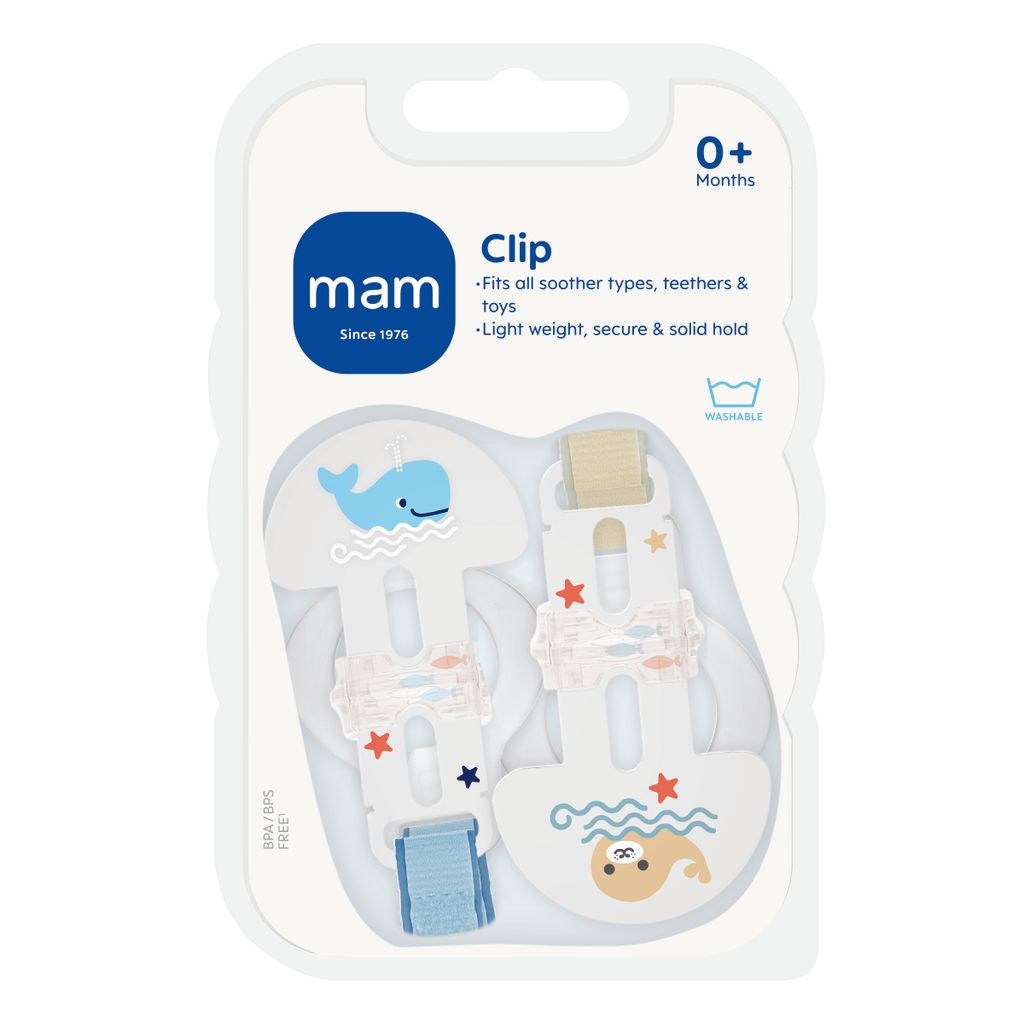 Mam Soother Clips Double Pack Assortment