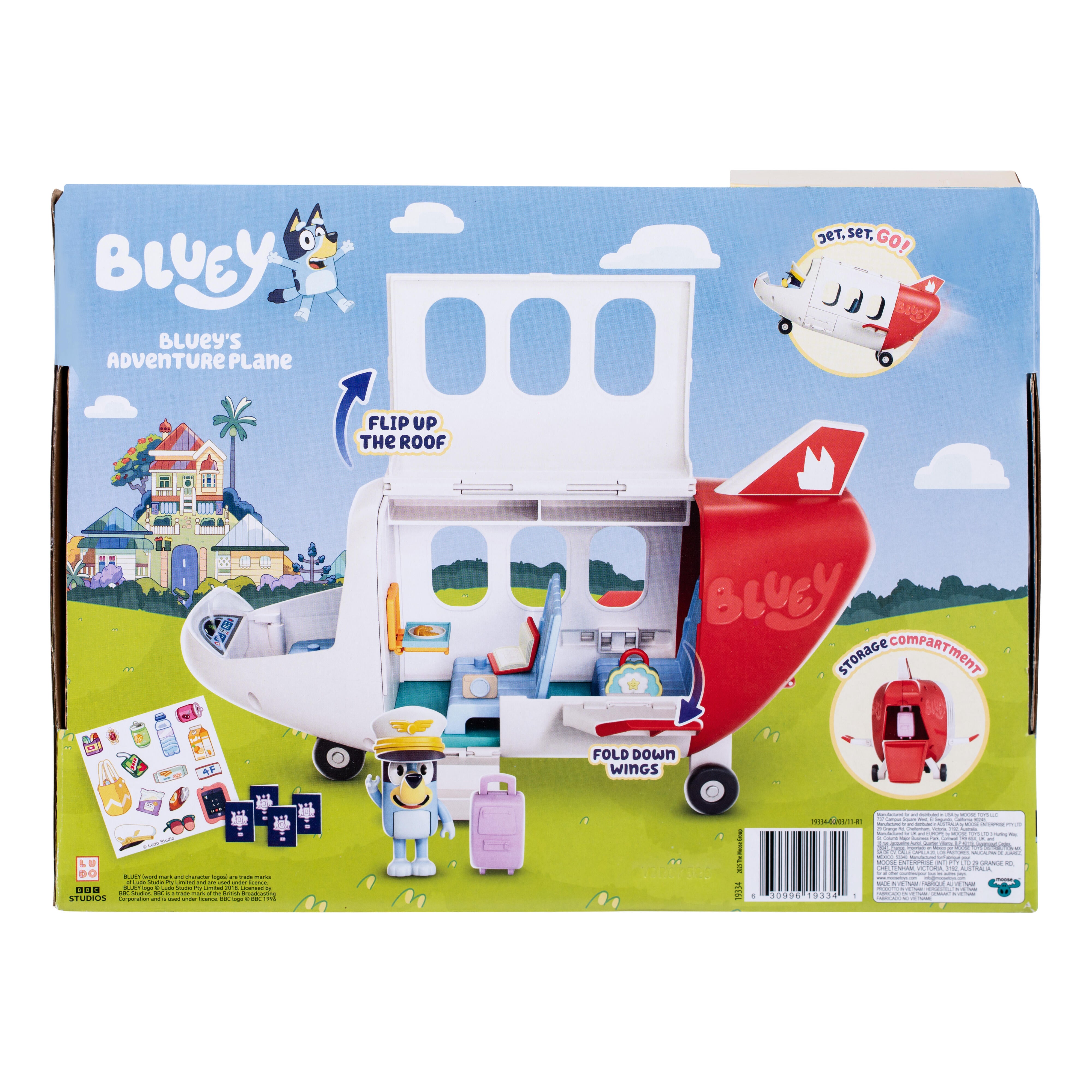 Bluey's Adventure Plane Playset