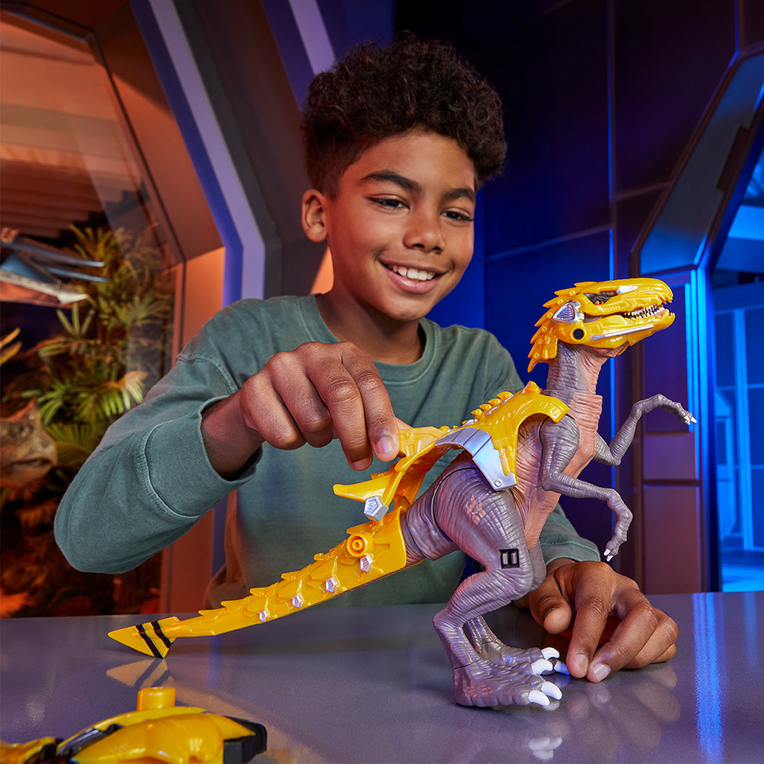 Armosaurs Armor-Up Dinosaur- Yellow Raptor - Blaze