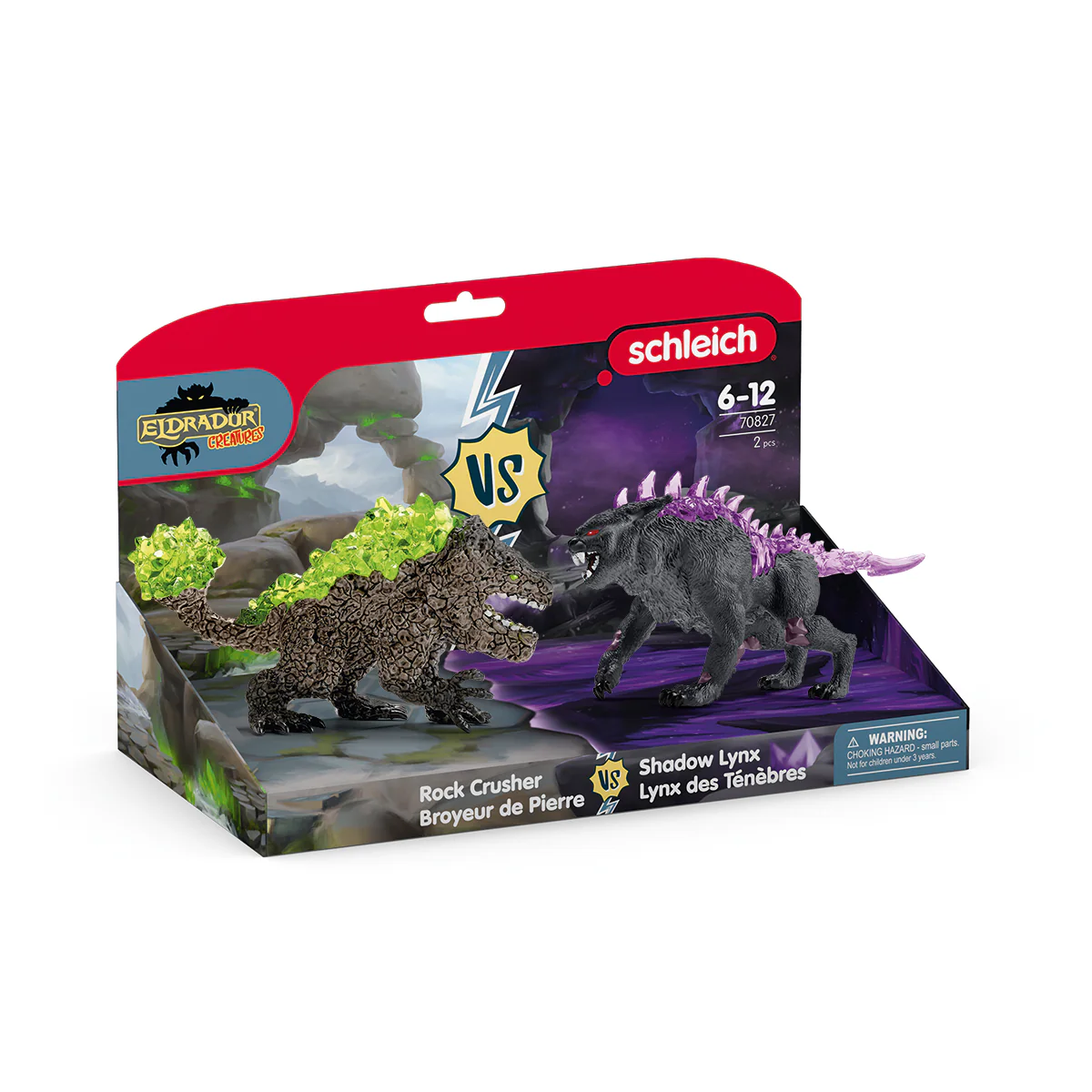 Schleich Eldrador 70827 Shadow Lynx Vs. Rock Crusher Set