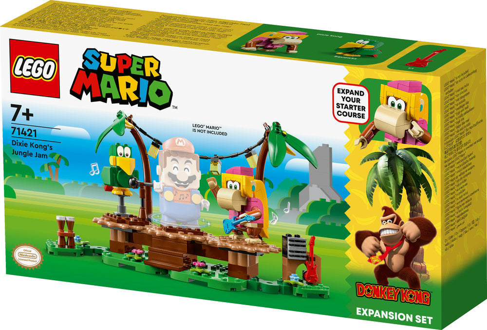 Lego® Super Mario™ Dixie Kong’s Jungle Jam Expansion Set 71421 Building Toy Set (174 Pieces)