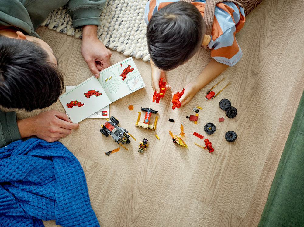 Lego® Ninjago® Kai And Ras’s Car And Bike Battle 71789 Building Toy Set (103 Pieces)